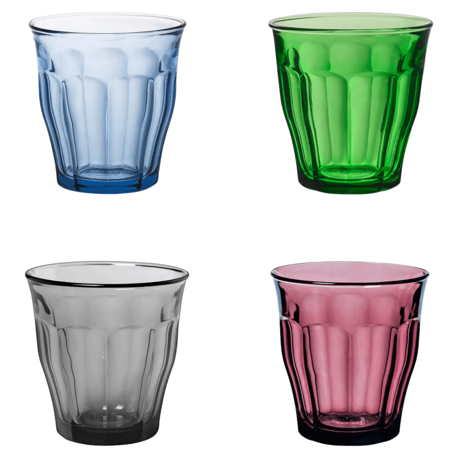 Duralex Picardie Tumbler 4-Kleurig - 4 Stuks - Glazen.nl