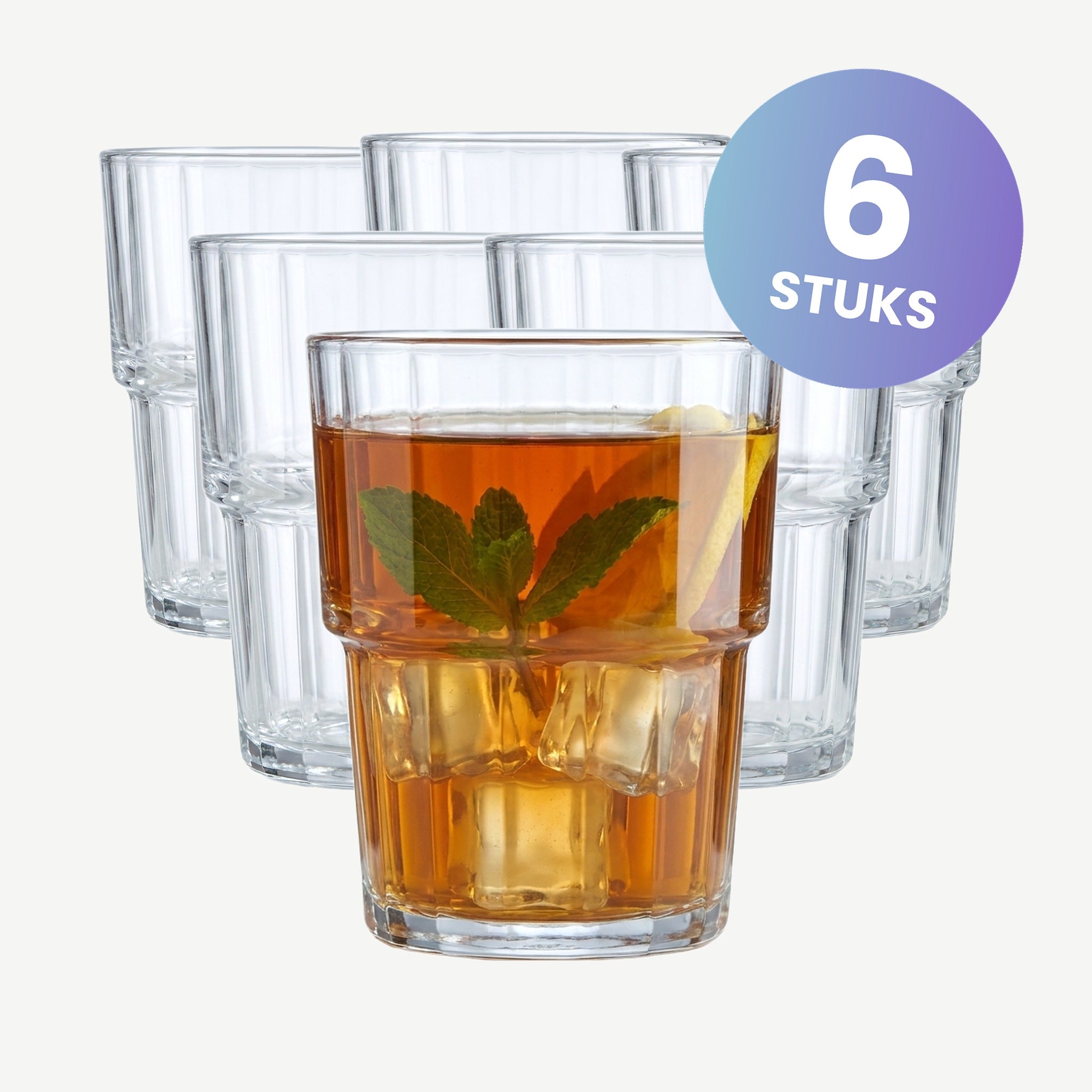 Arcoroc Norvege Tumbler 16 Cl Gehard - set van 6 glazen