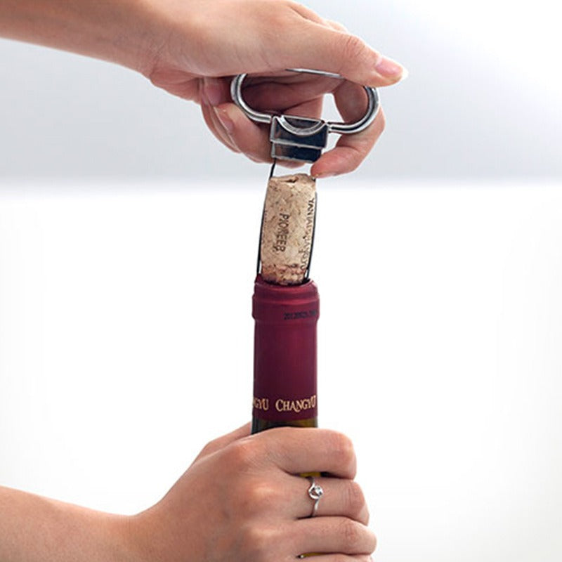 Bar Professional vintage kurkentrekker 2-tands zijaanzicht