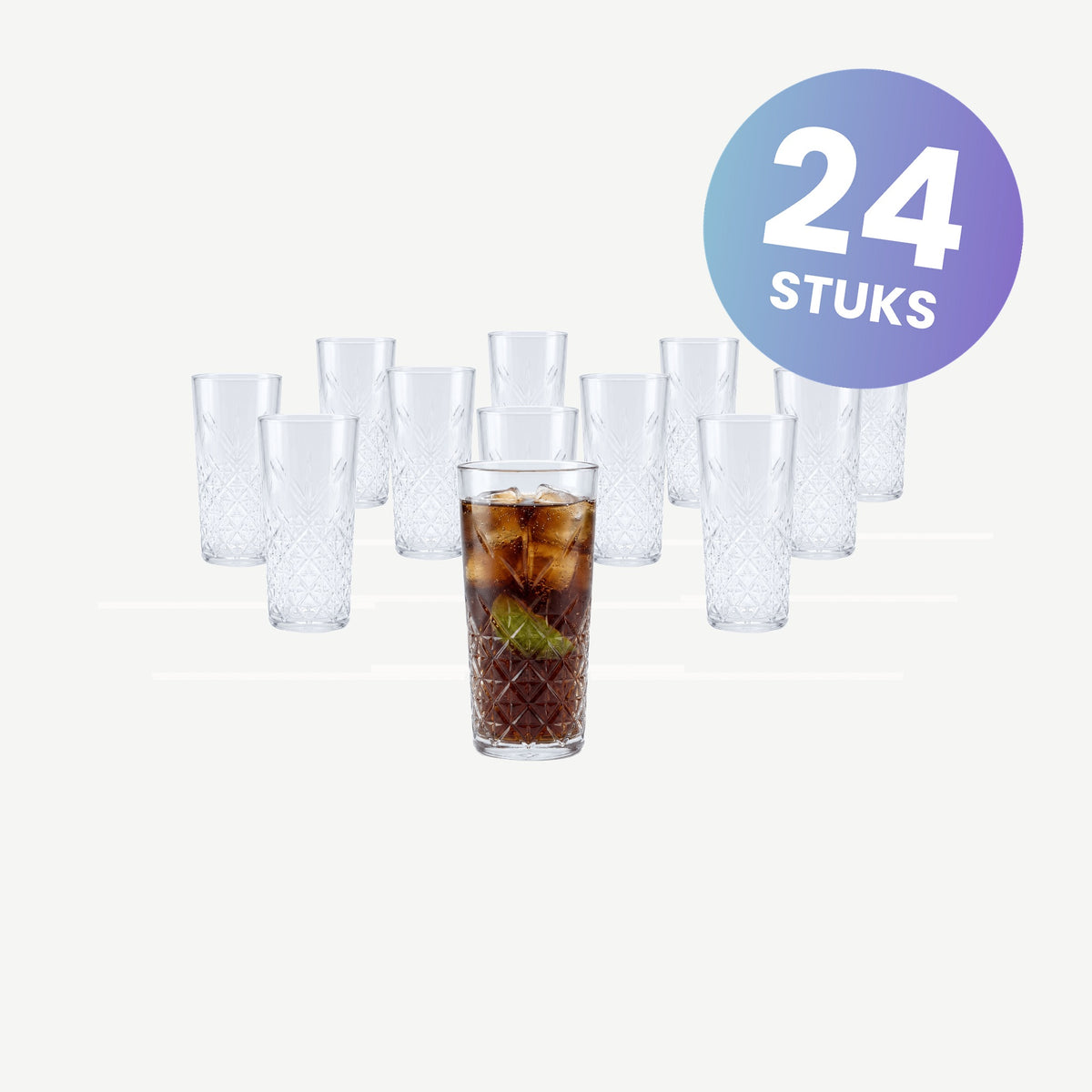 Bar Professional McGuire Longdrinkglas Kunststof 44 Cl - set van 24 glazen
