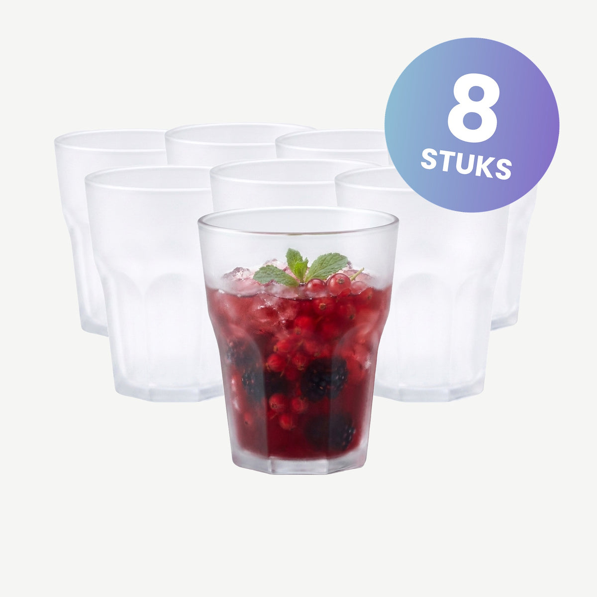 Bar Professional Rox Tumbler Frosted 30 Cl - set van 8 glazen