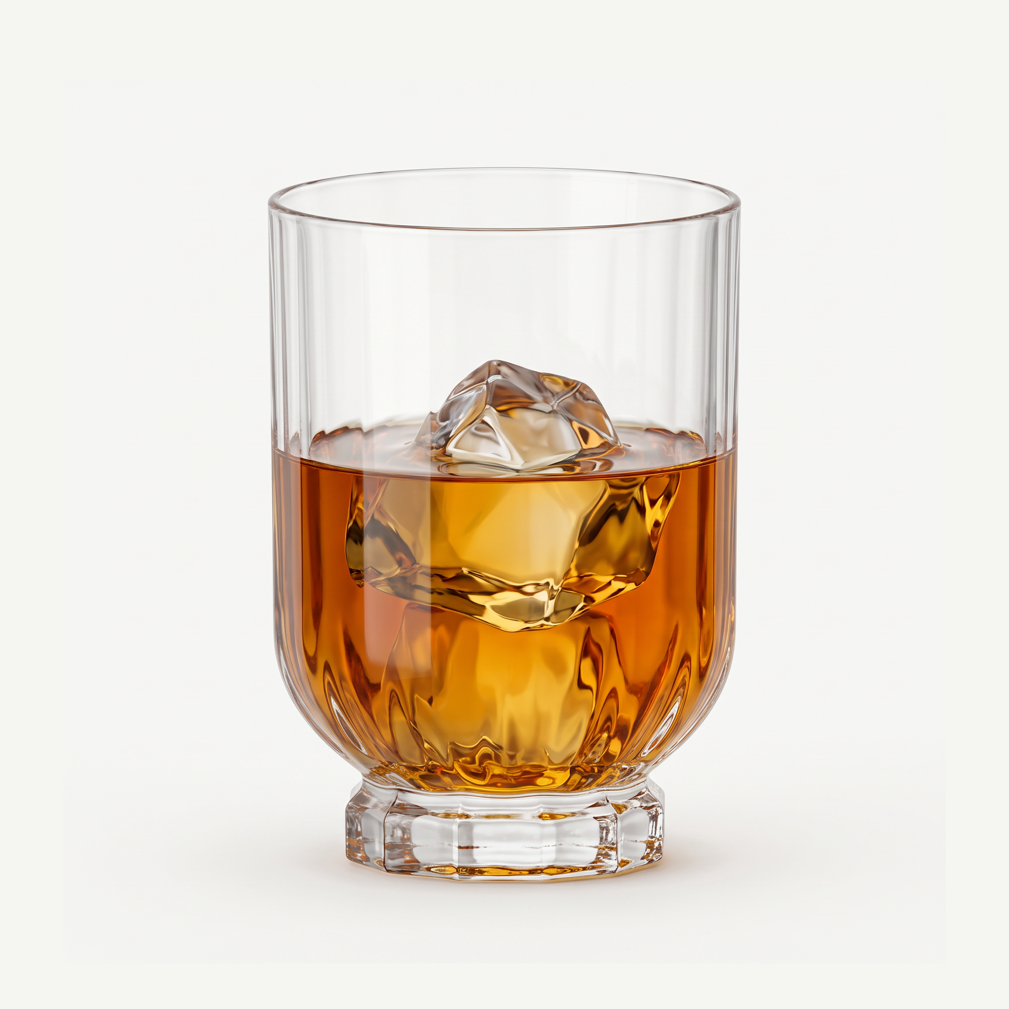 Bormioli Rocco Florian Tumbler 37,5 Cl gevuld met whisky en ijs