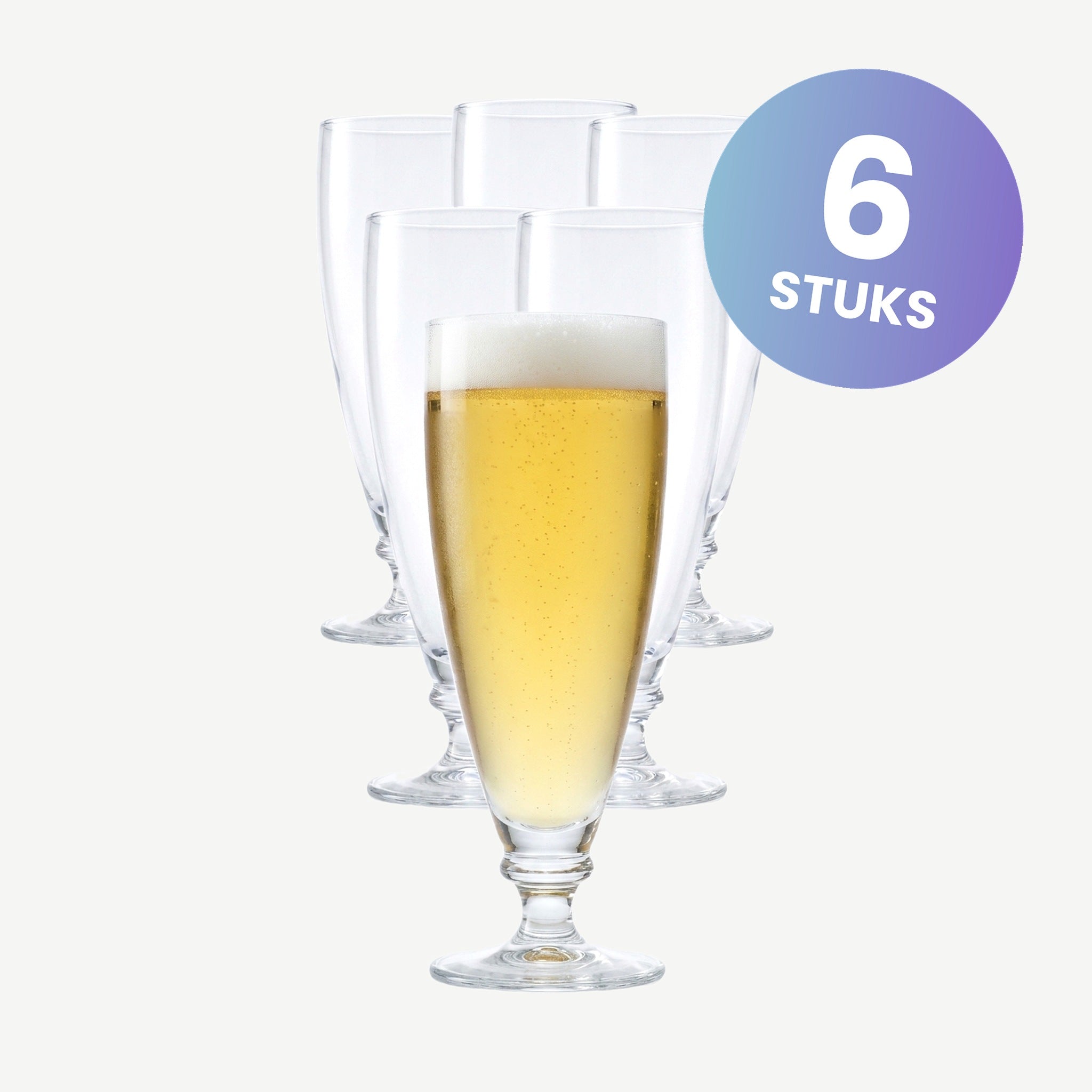 Bormioli Rocco Harmonia Bierglas 38 Cl - set van 6 glazen