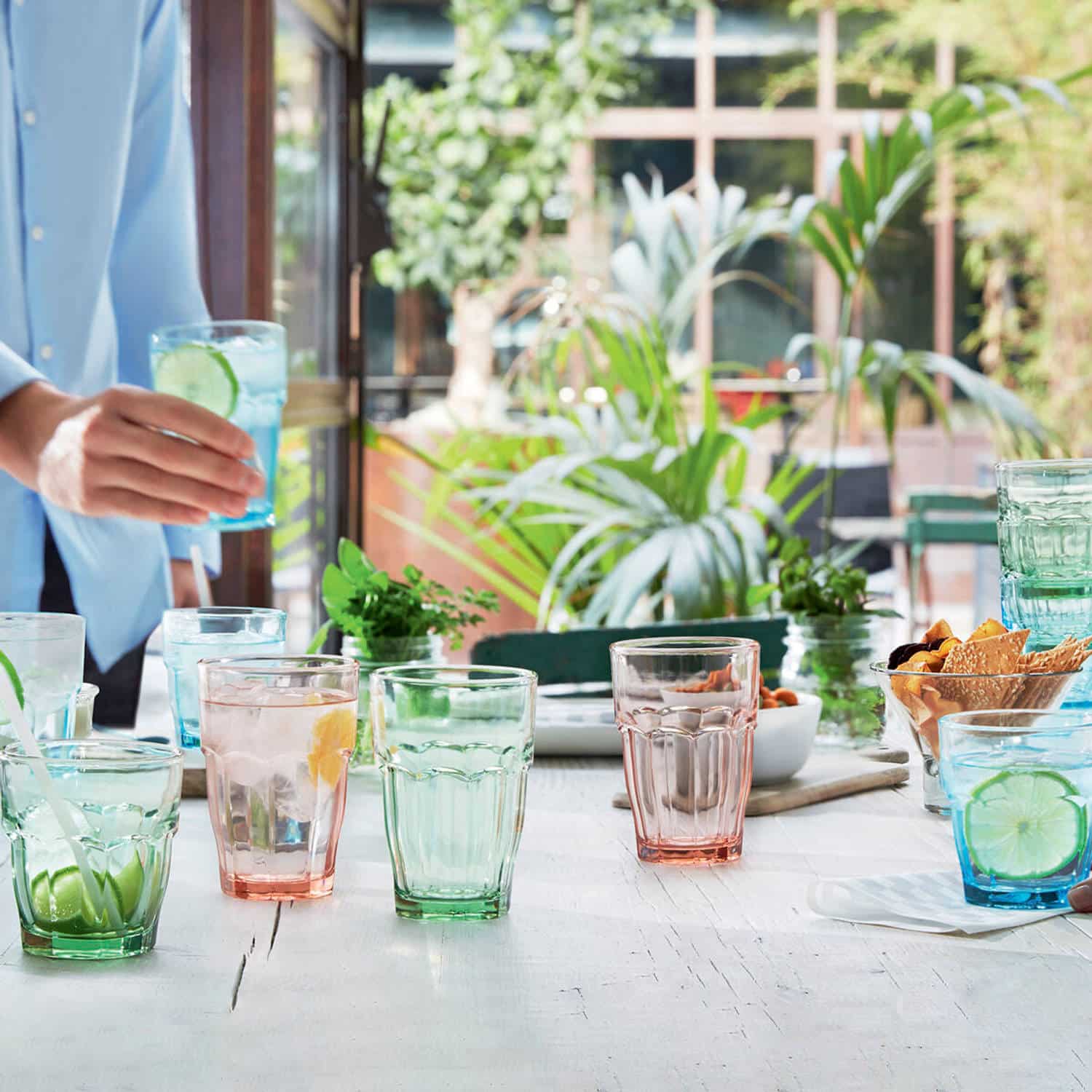 Bormioli Rocco Rock Bar Tumbler 27 Cl Blauw - 6 Stuks - Glazen.nl