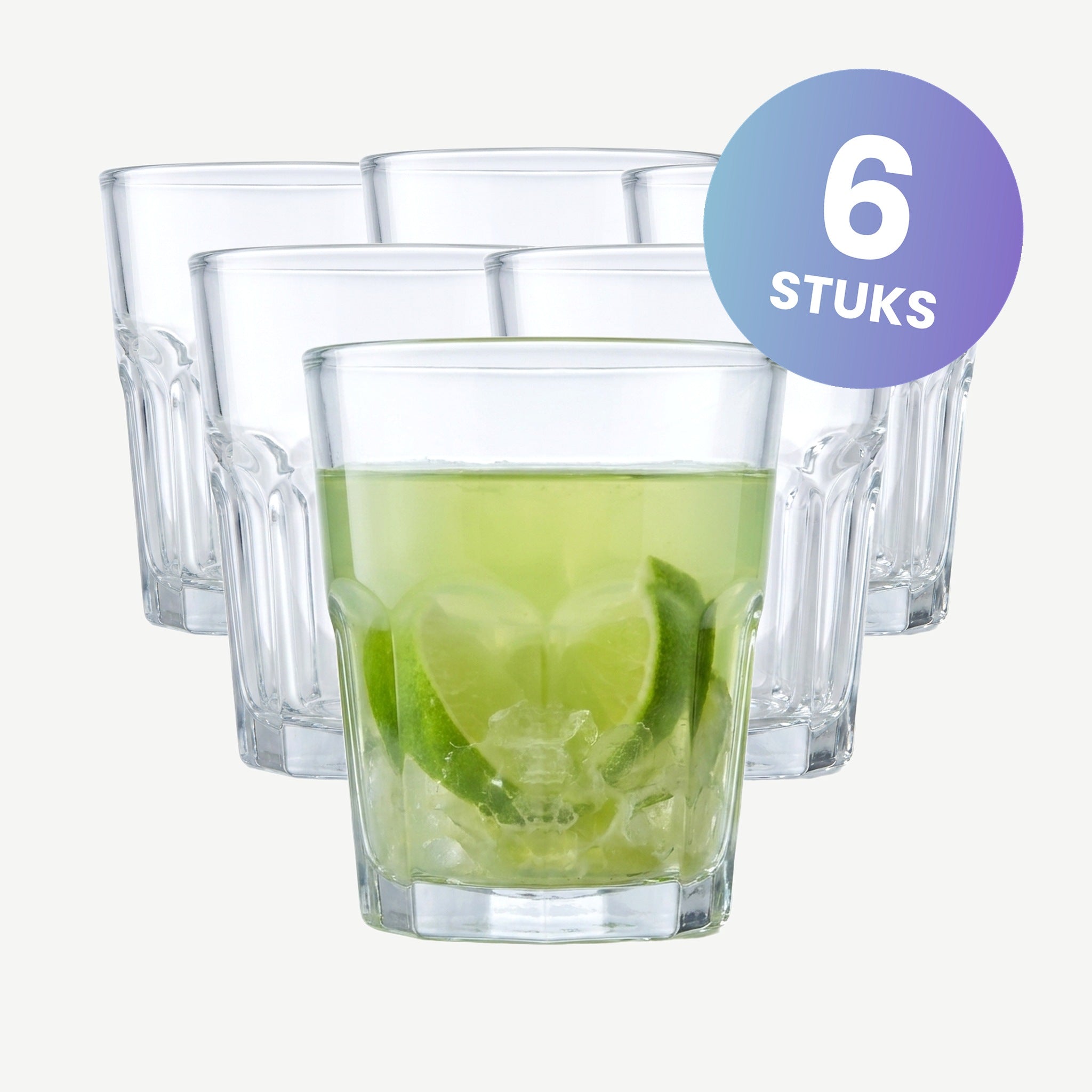 Bormioli Rocco Rock Bar Tumbler 20 Cl Stapelbaar - set van 6 glazen