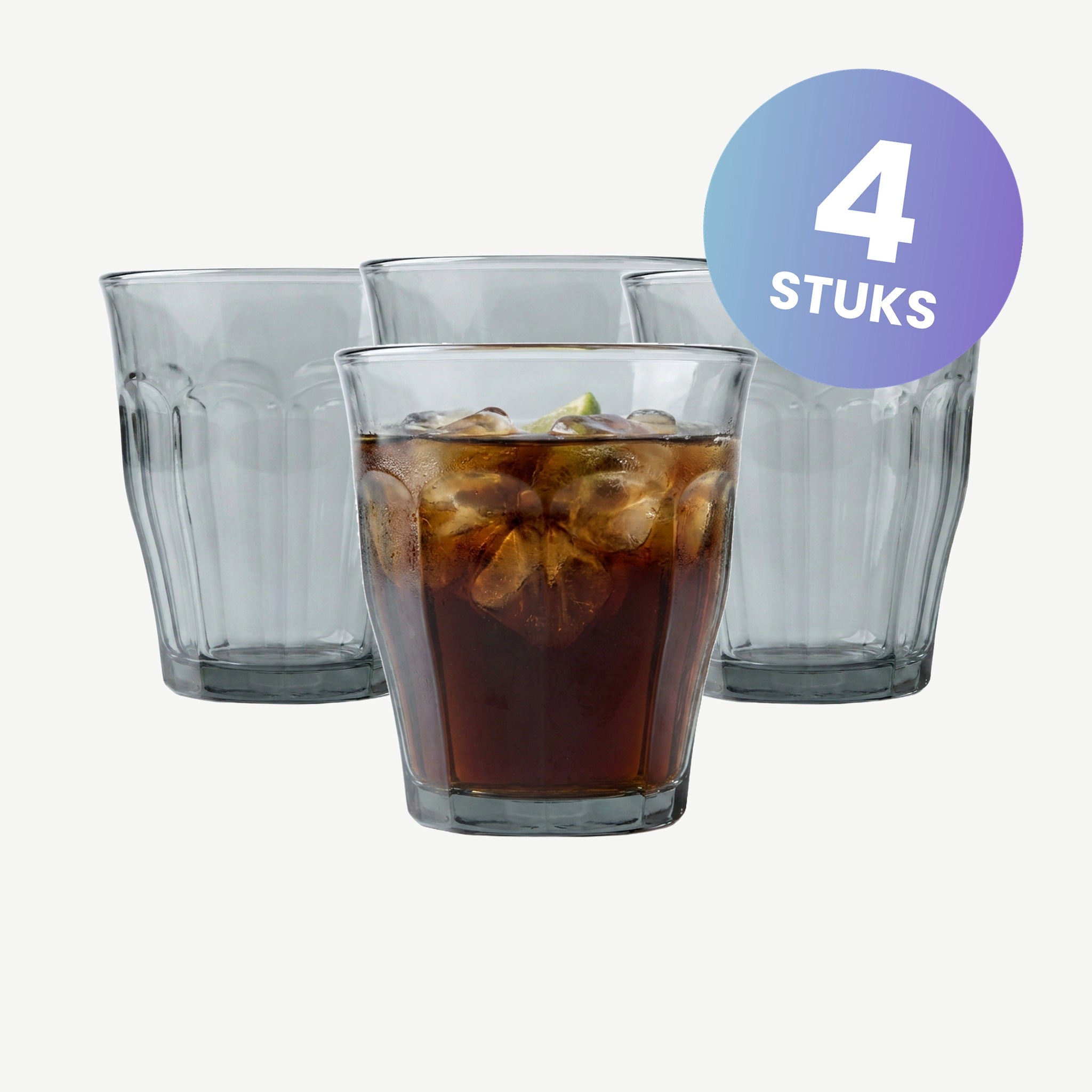Duralex Picardie Tumbler 4-Kleurig - set van 4 glazen