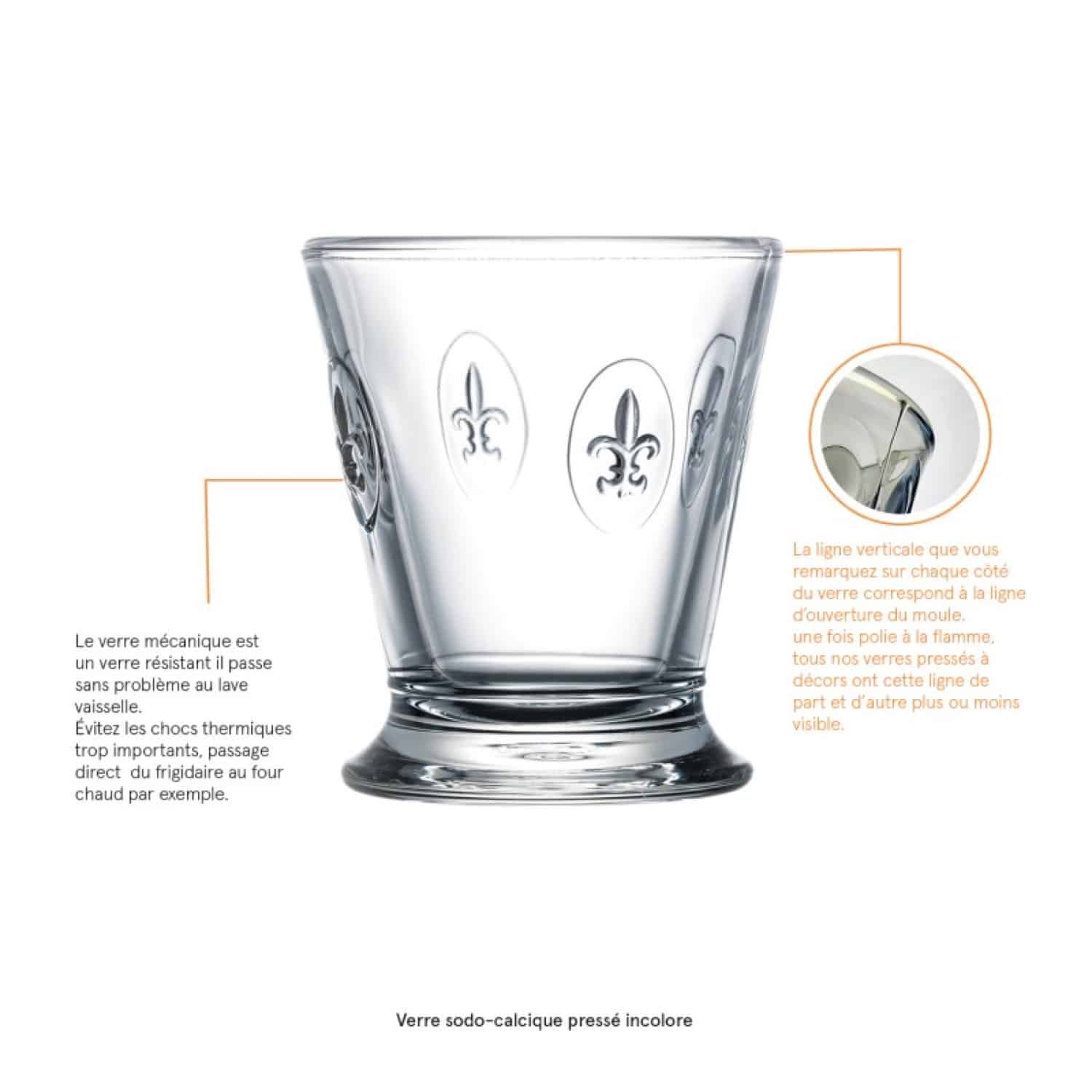 La Rochère Fleur De Lys Tumbler 25 cl - 6 Stuks - Glazen.nl