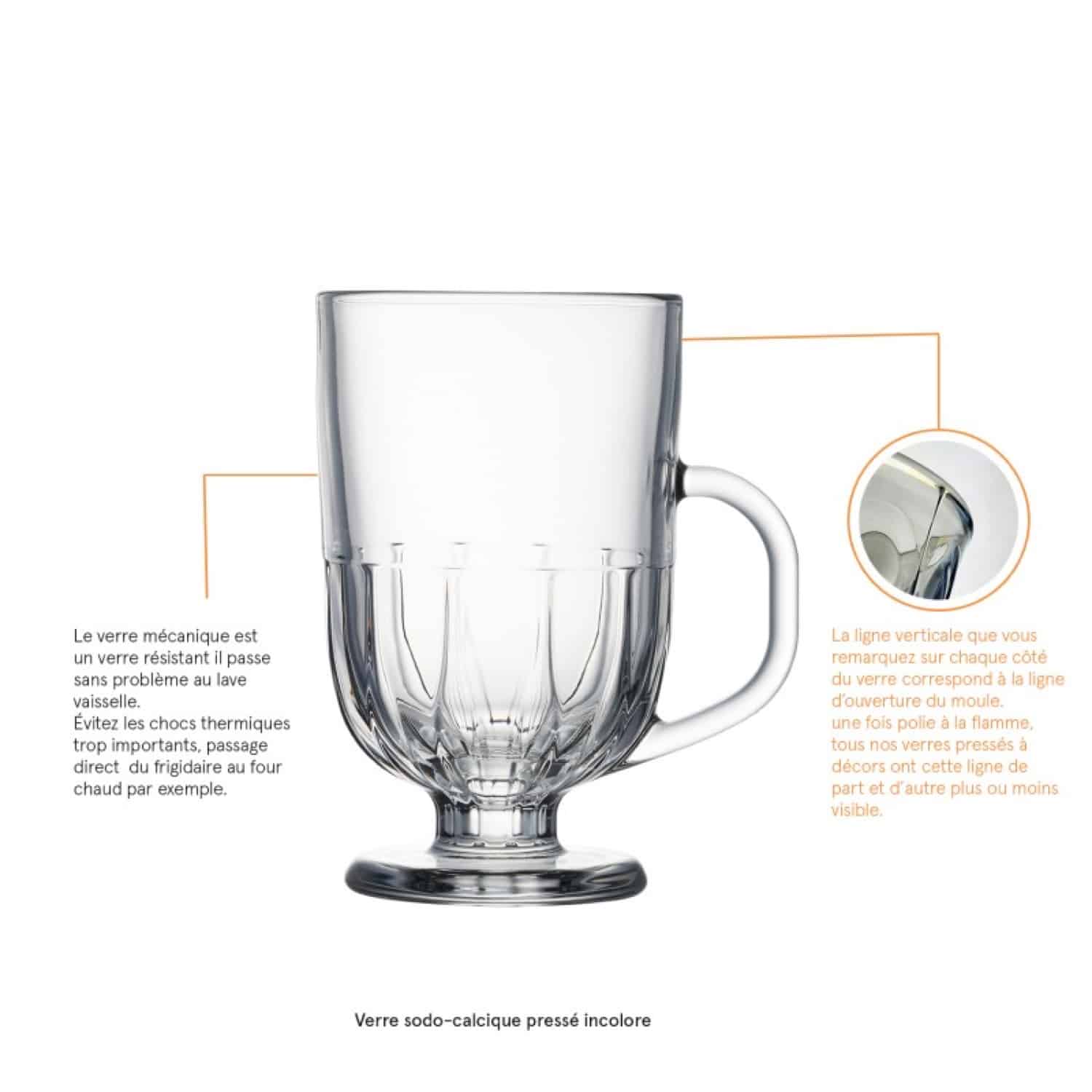 La Rochère Flore Mok 30 cl - 4 Stuks - Glazen.nl