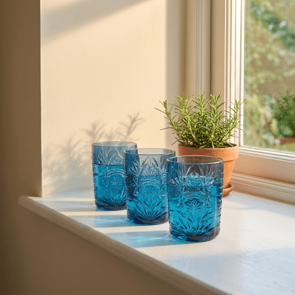 Royal Leerdam Starla Tumbler Blauw 35 Cl - 6 Stuks - Glazen.nl