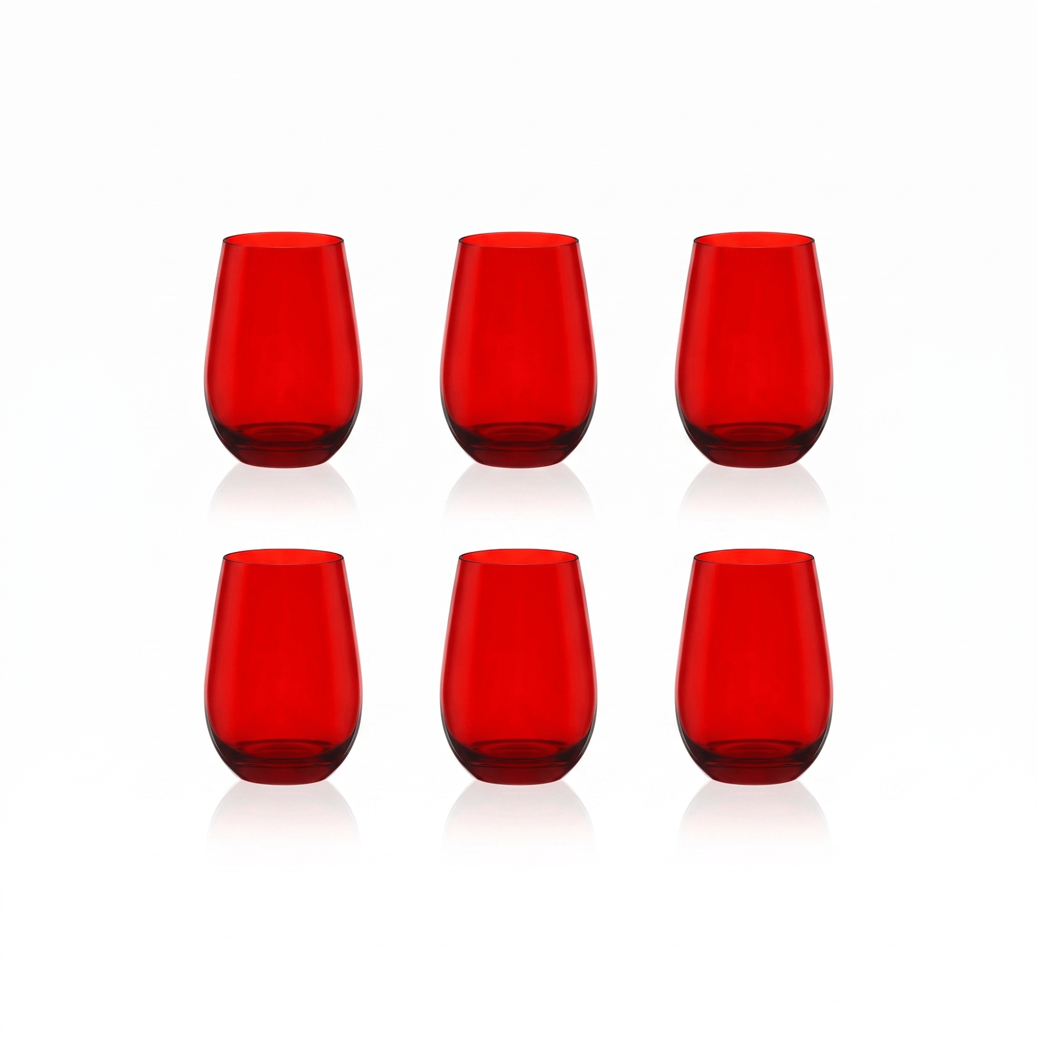 Stölzle Lausitz Elements Tumbler 46.5 Cl Rood - 6 Stuks - Glazen.nl
