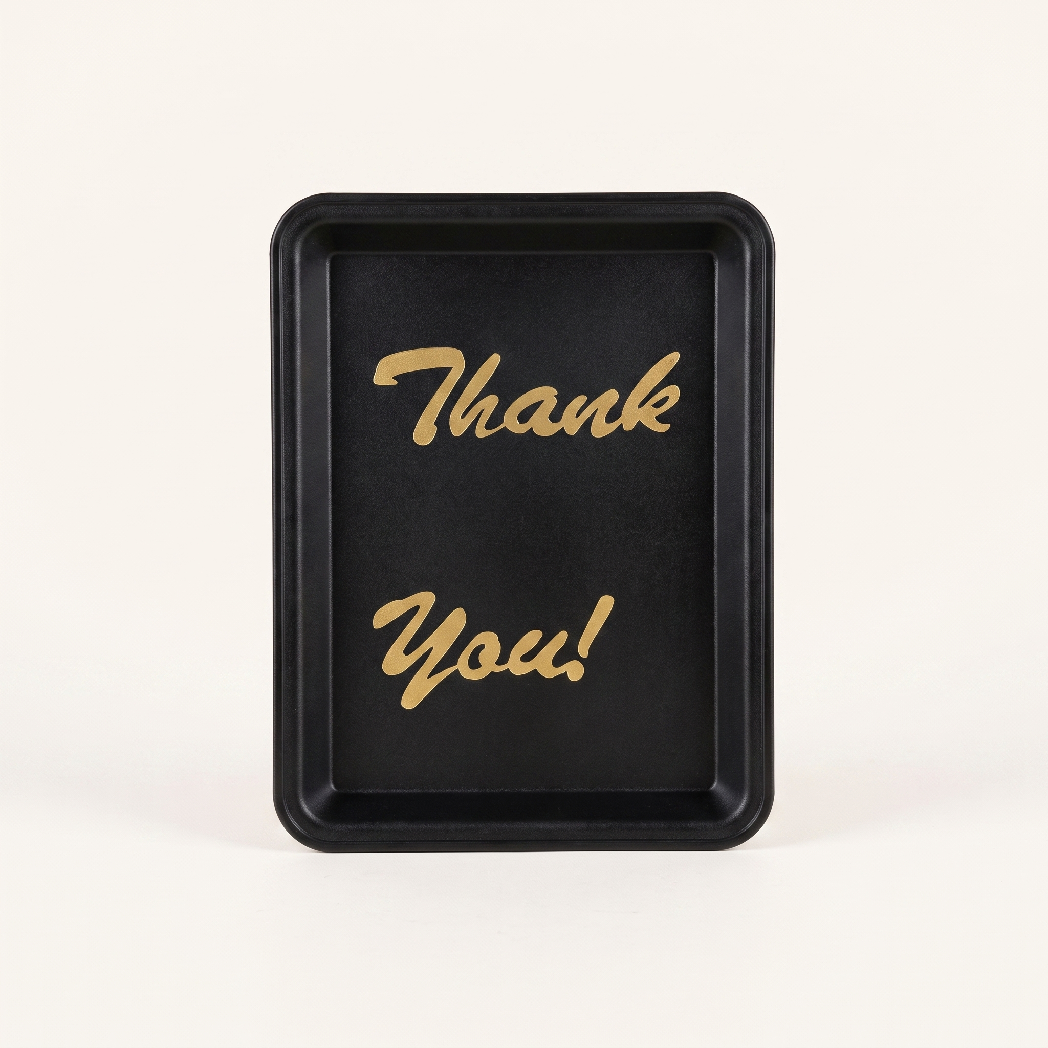 Bar Professional Fooienbakje Thank You Zwart 16x11 cm