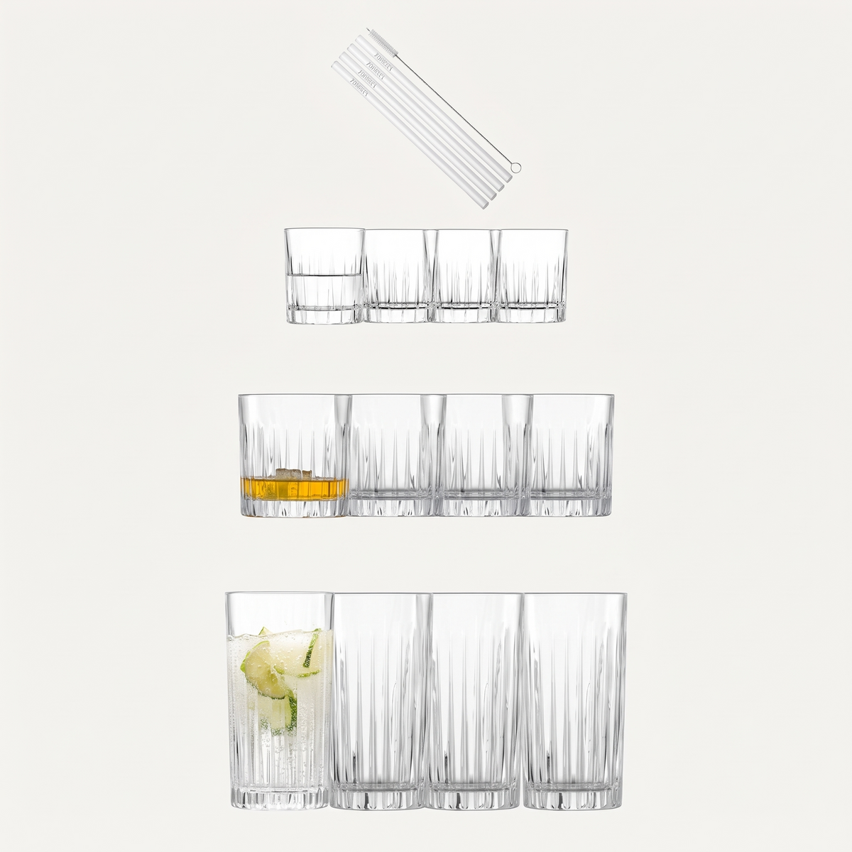 Schott Zwiesel Stage barset van zeventien delen gevuld