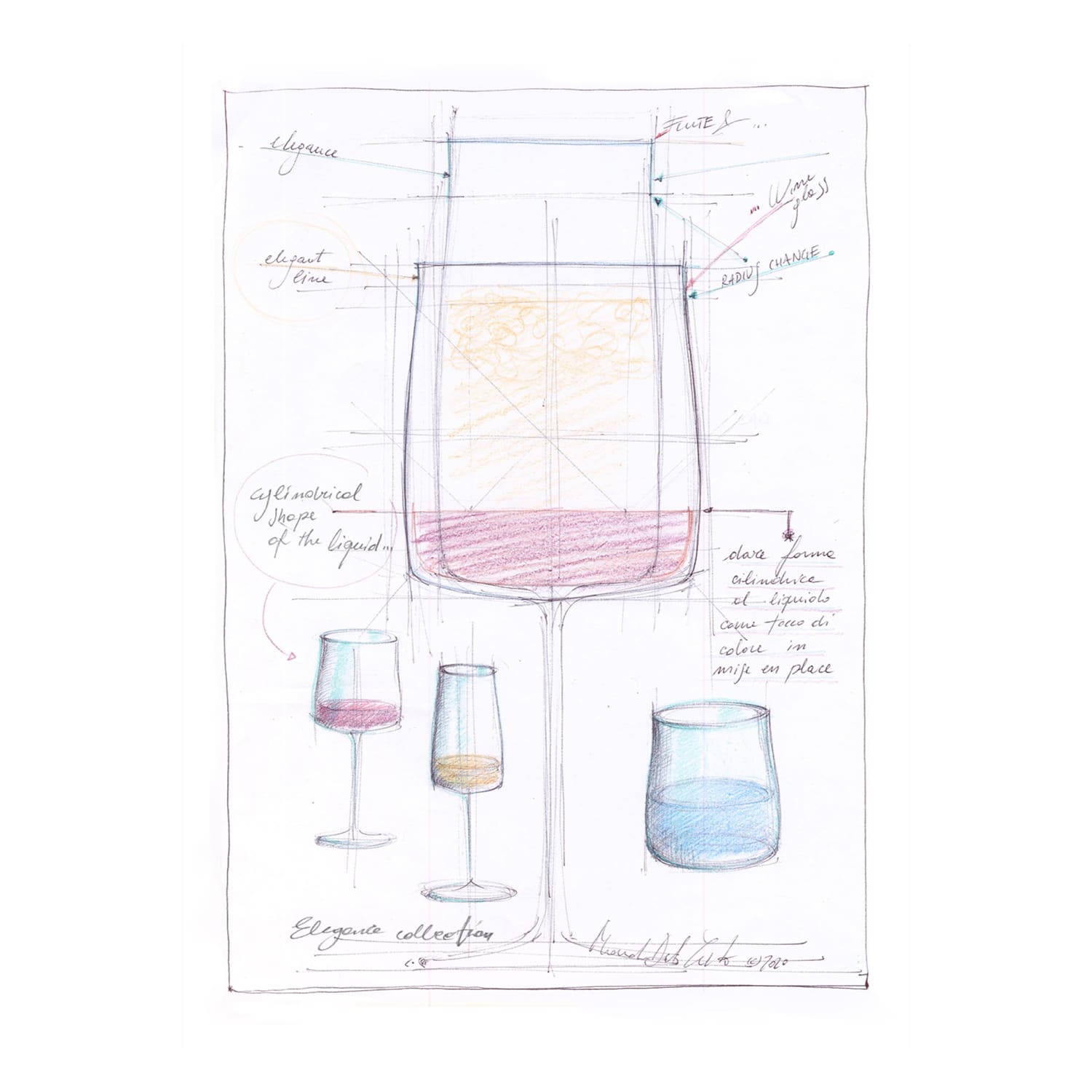 RCR Essential Tumbler 42 Cl - 6 Stuks