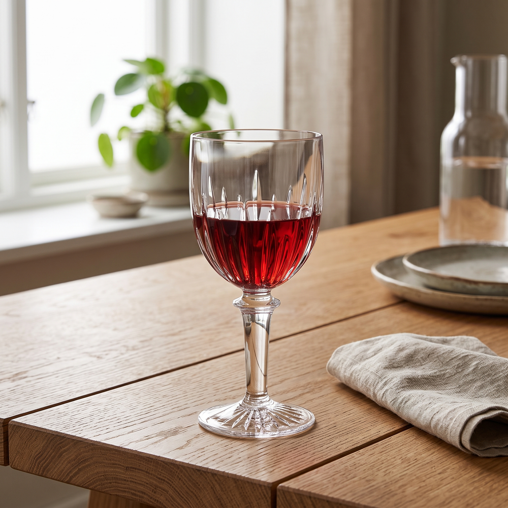J-Line Wijnglas 46,3 Cl Acryl Transparant - 4 Stuks