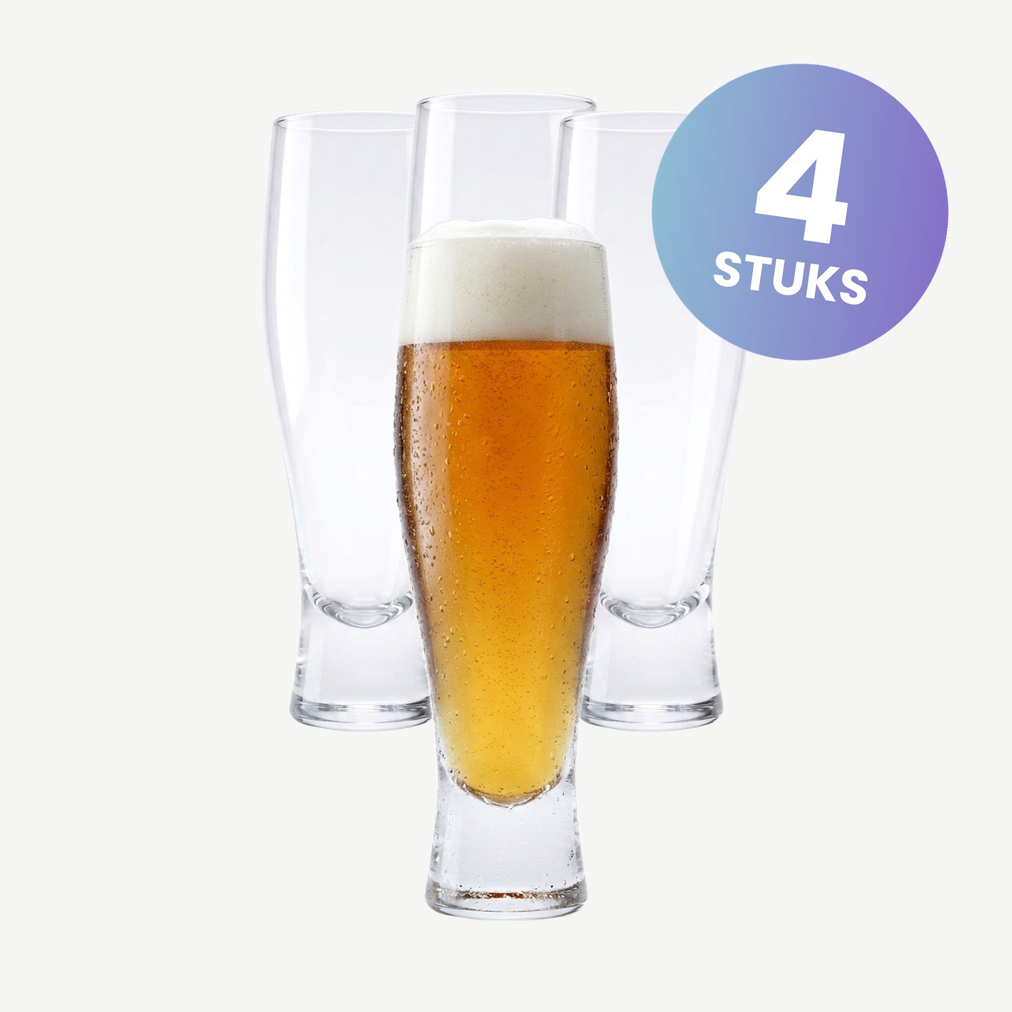 L.S.A. Bar Bierglas 40 Cl - set van 4 glazen