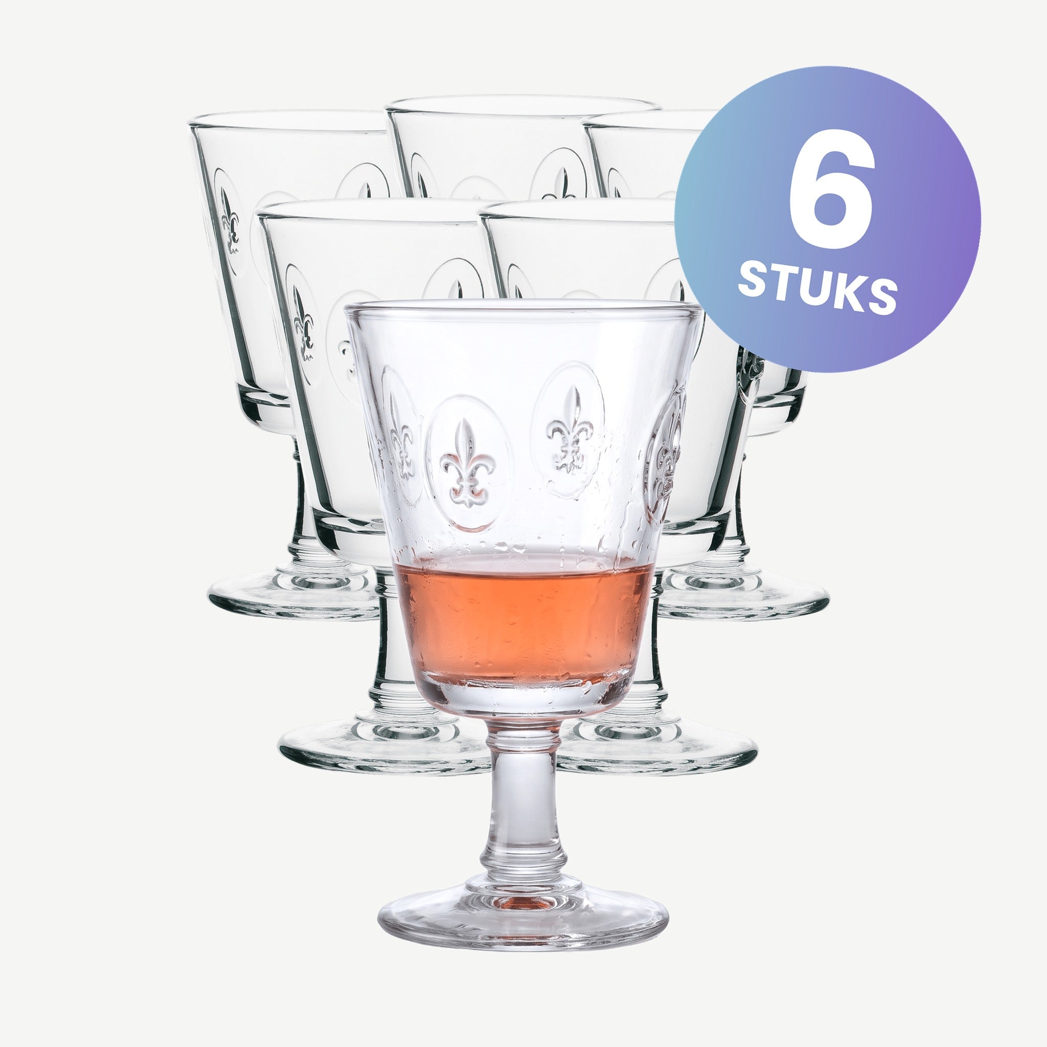 La Rochère Fleur De Lys Wijn/Waterglas 24 cl - set van 6 glazen
