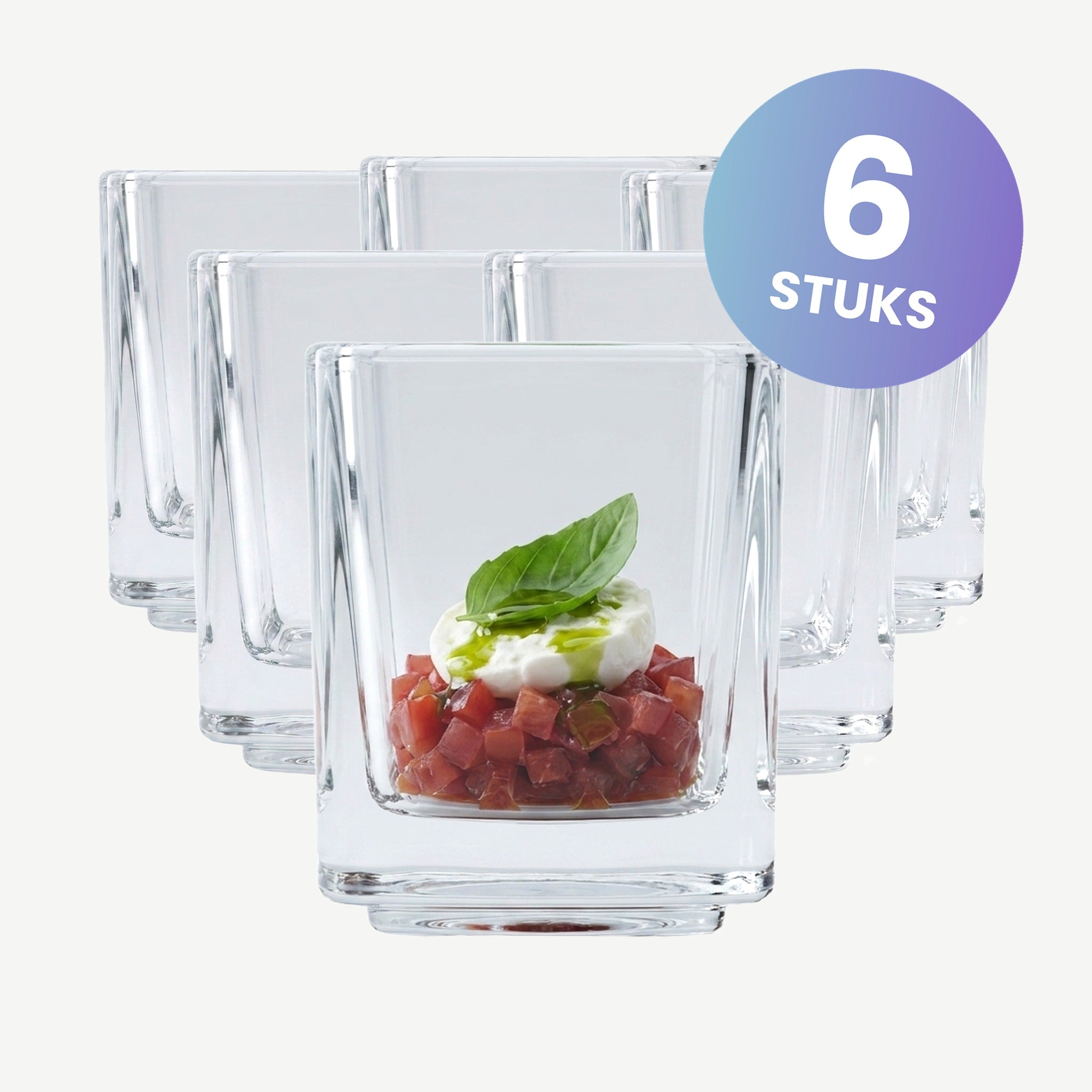 La Rochère Kube Amuse Schaaltje Mini 5 Cl - set van 6 glazen