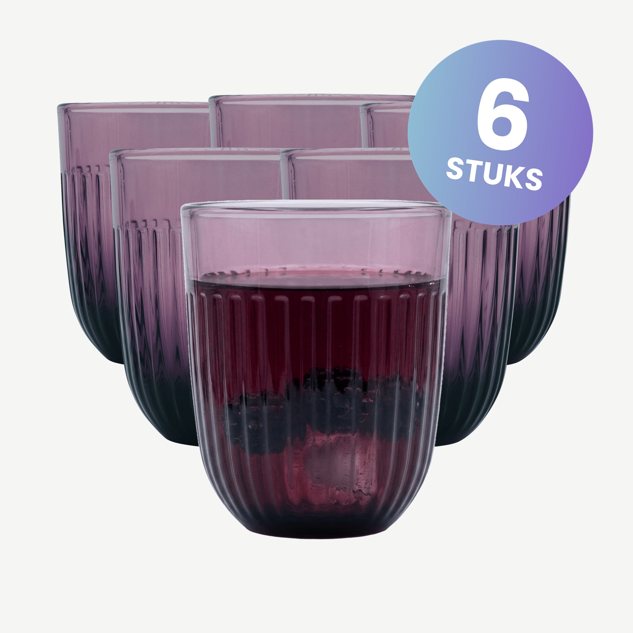 La Rochère Ouessant Tumbler 26 Cl Aubergine - set van 6 glazen