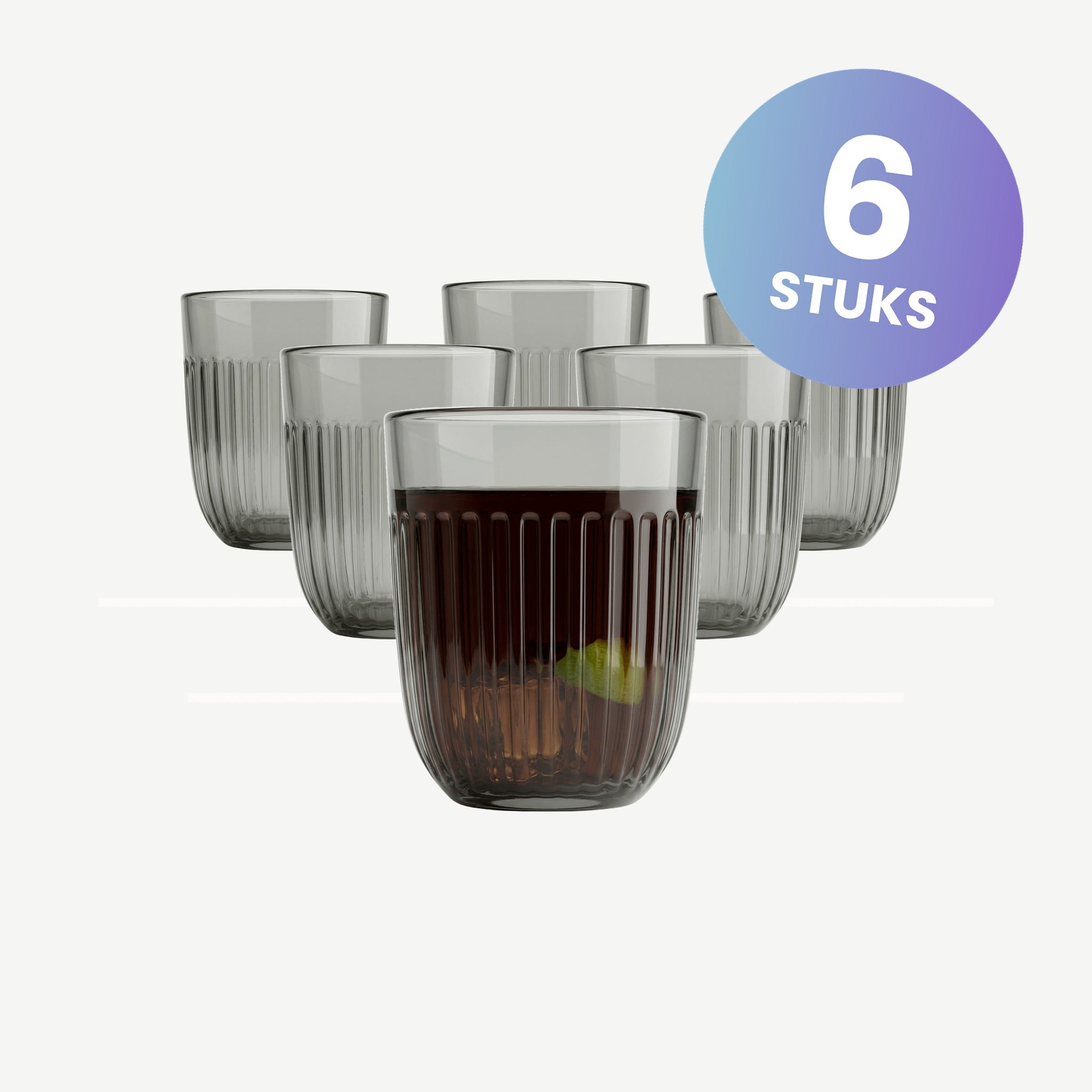 La Rochère Ouessant Tumbler 26 Cl Grijs - set van 6 glazen
