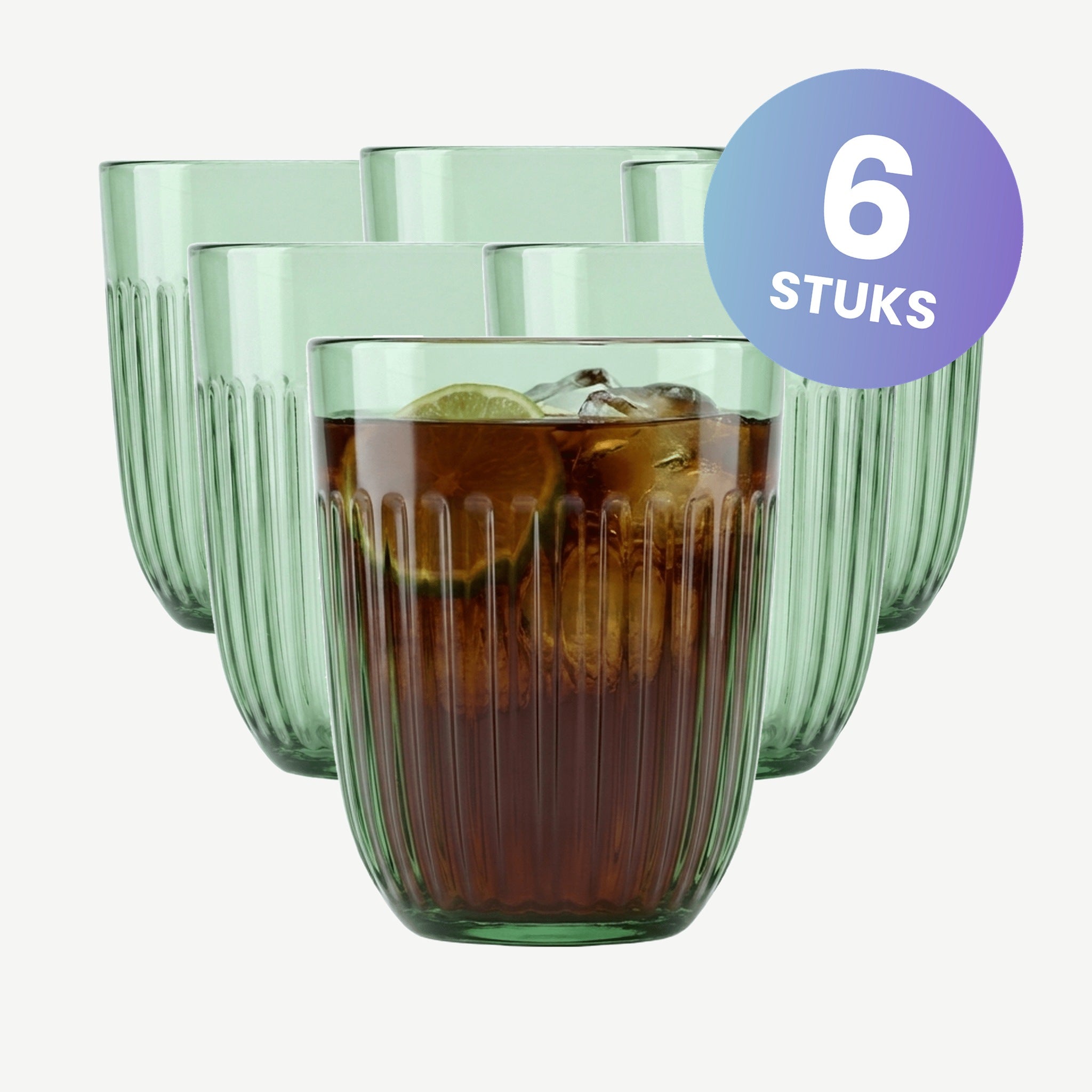 La Rochère Ouessant Tumbler 26 Cl Groen - set van 6 glazen