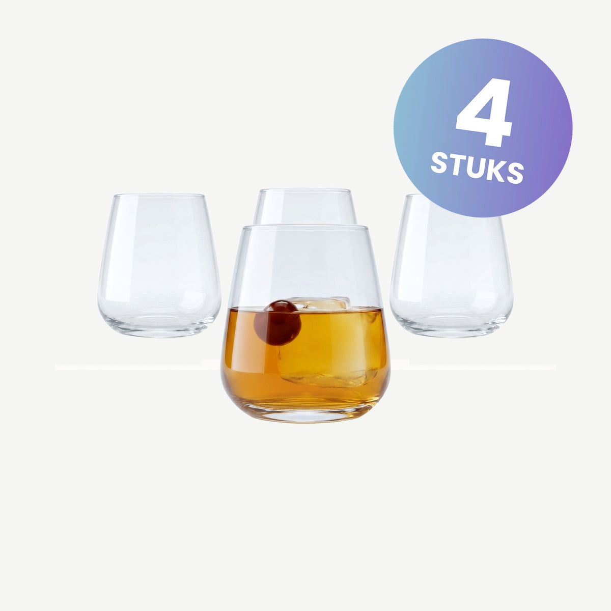 Luigi Bormioli Talismano Tumbler D.O.F. 45 Cl - set van 4 glazen
