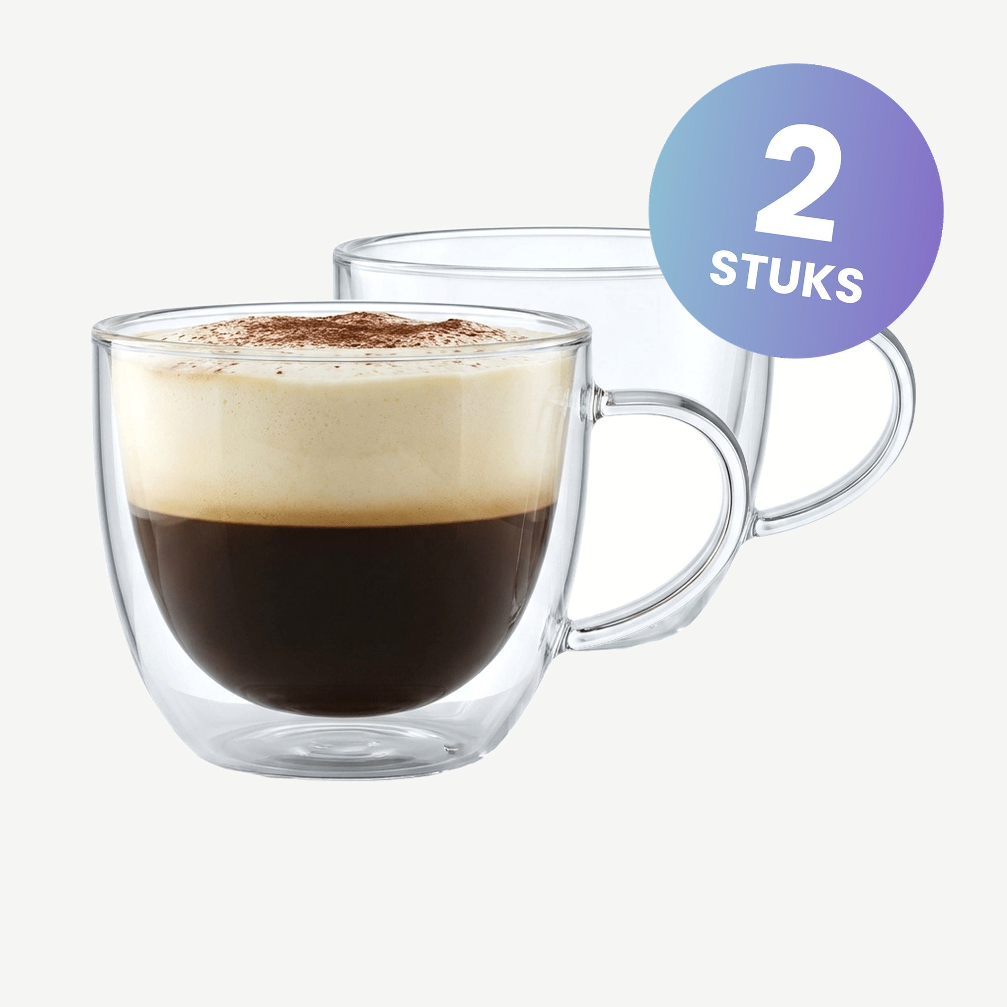 Luigi Bormioli Thermic Glass Cappuccinoglas 24 Cl Sublime Cappuccino - set van 2 glazen