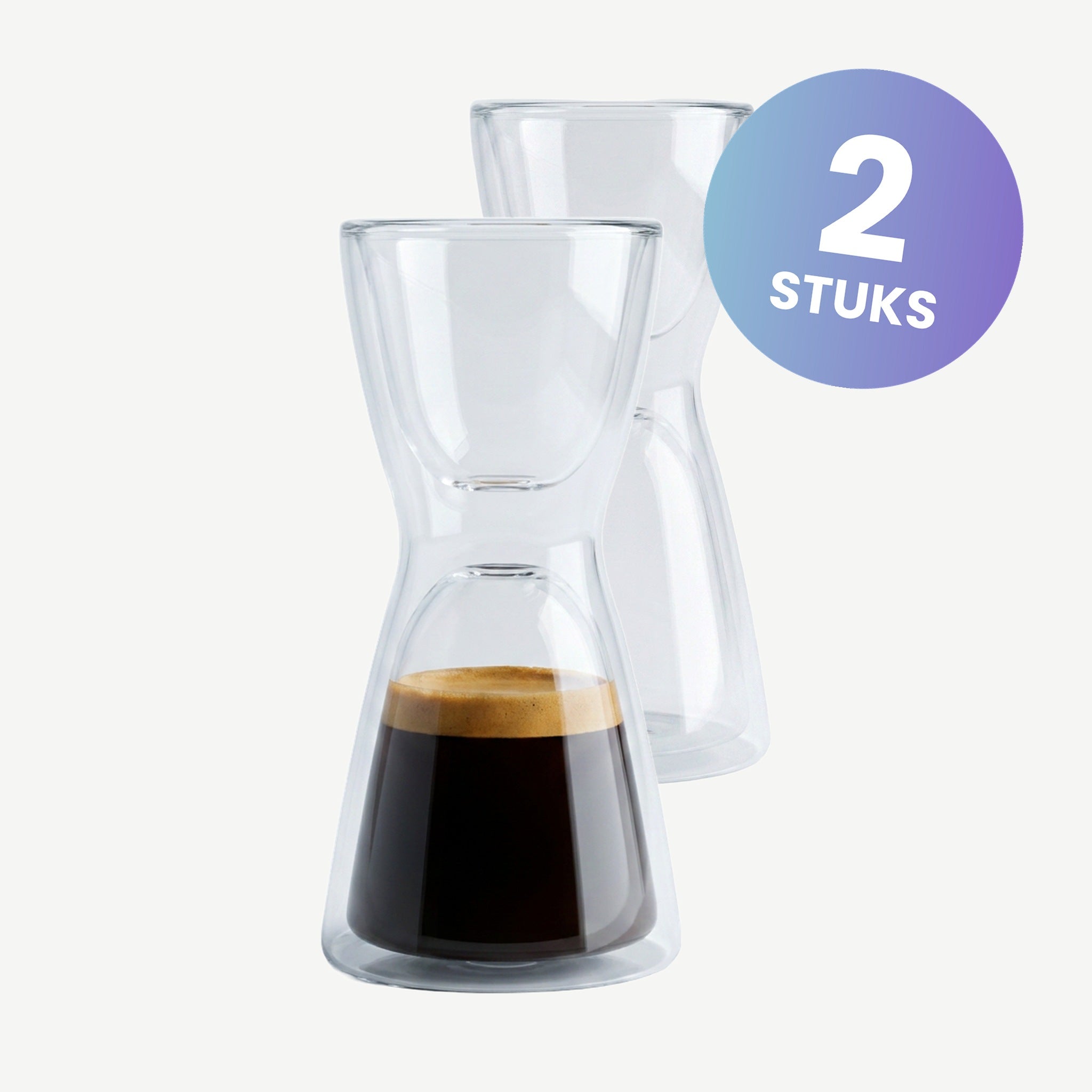 Luigi Bormioli Thermic Glass Koffieglas Unico Espresso-Water 6,5-10 Cl - set van 2 glazen