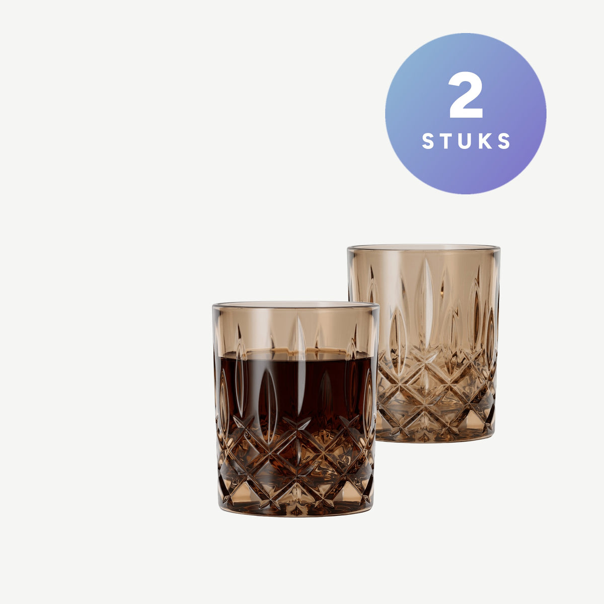 Set van 2 stuks Nachtmann Noblesse Tumbler 29,5 Cl Bruin - Glazen.nl