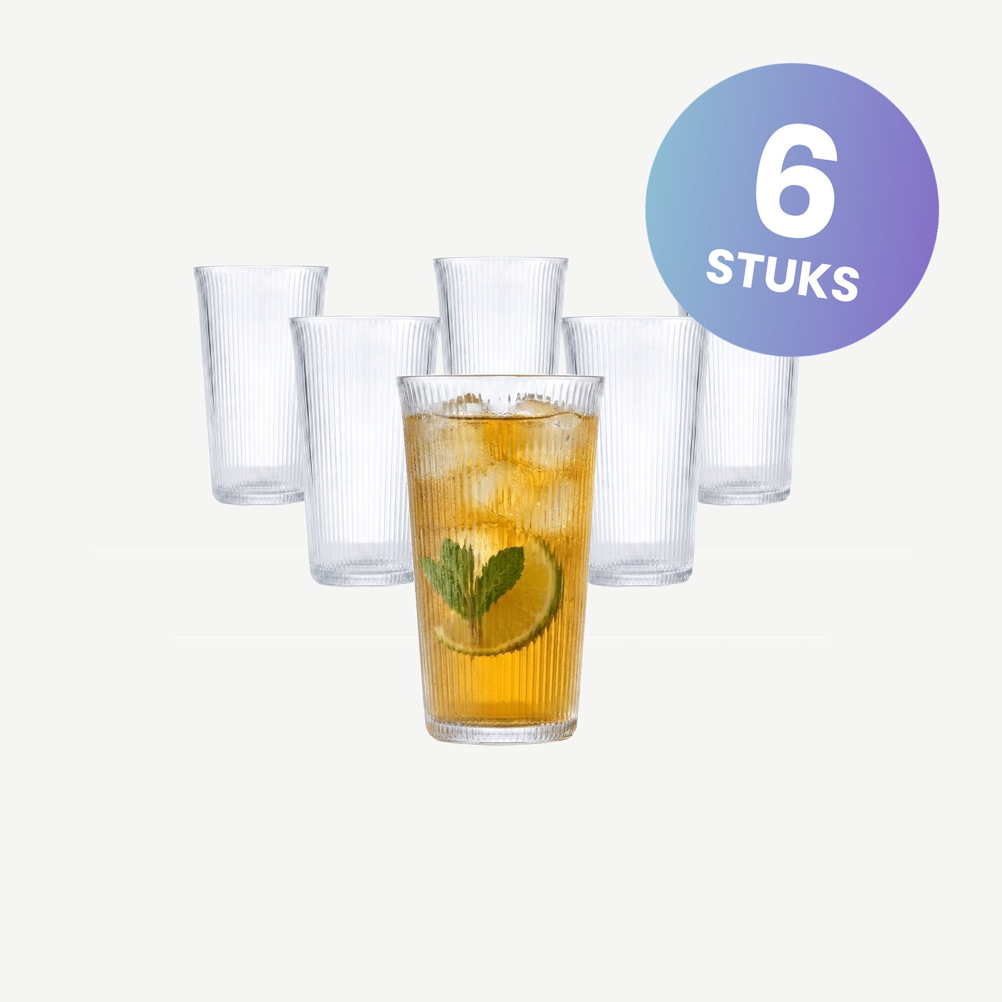 Onis Bloom Longdrinkglas 35 Cl - set van 6 glazen