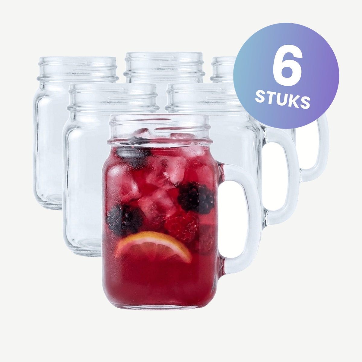 Onis Country Drinking Jar 49 Cl - set van 6 glazen