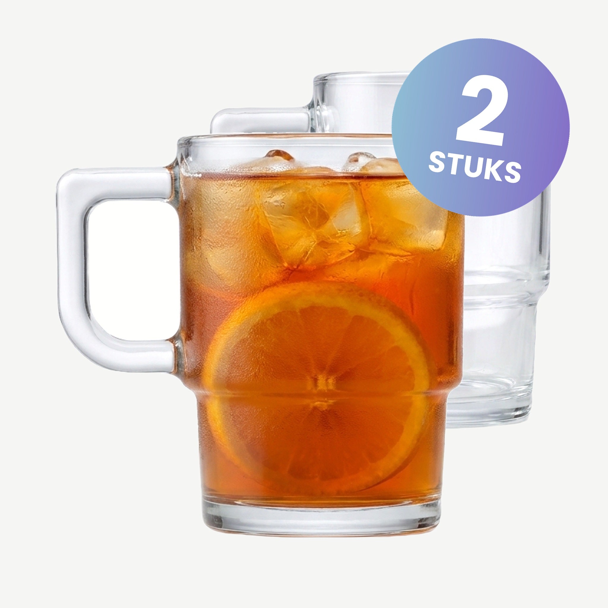Pasabahce Hill Theeglas 42 Cl - set van 2 glazen