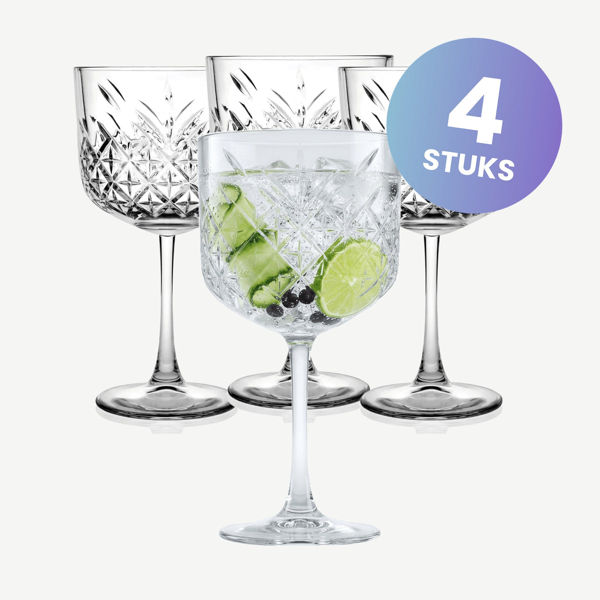 Pasabahce Timeless Gin Tonicglas 49 Cl - set van 4 glazen