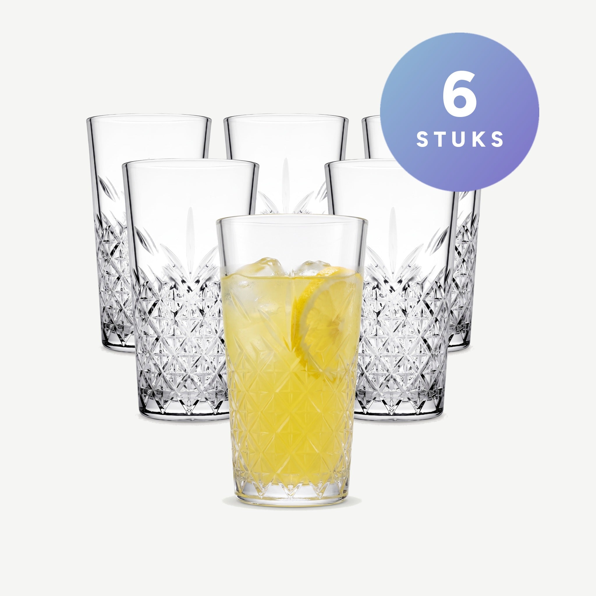 Pasabahce Timeless Longdrinkglas 45 Cl Stapelbaar set van 6 glazen
