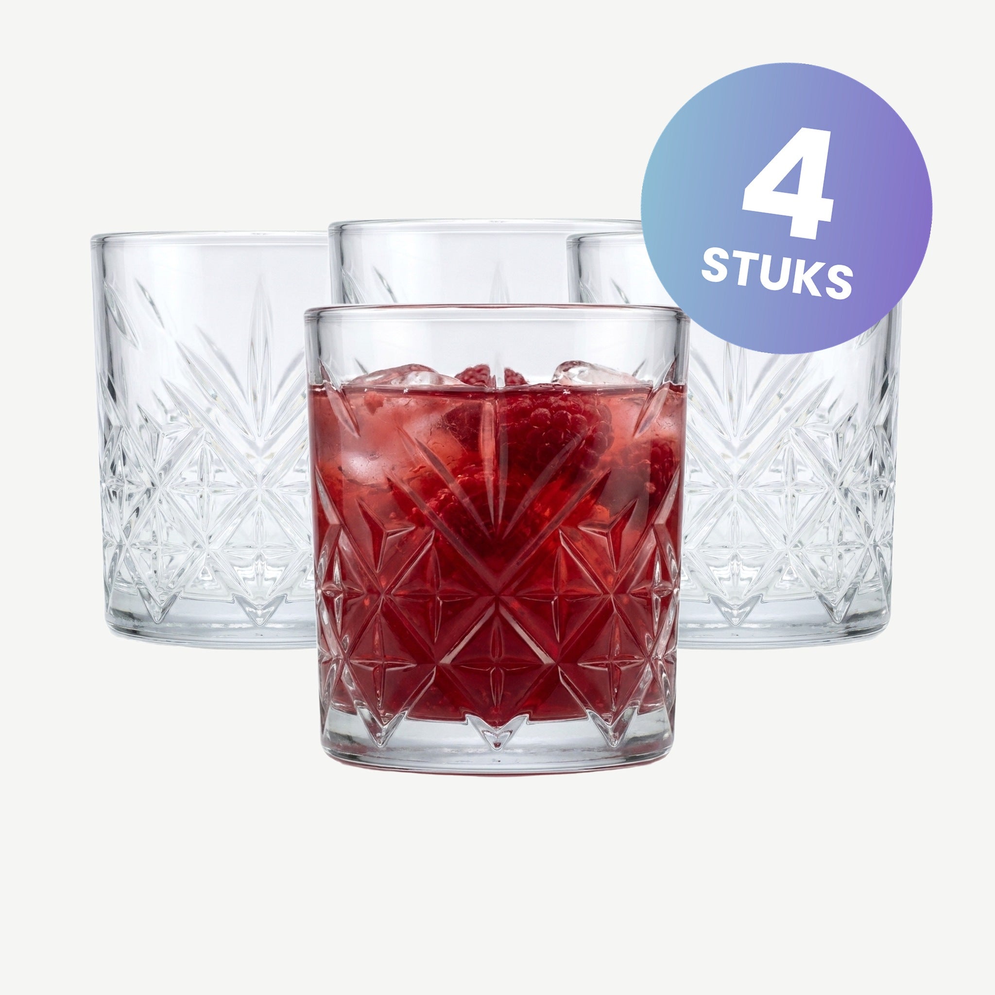 Pasabahce Timeless Tumbler 21 Cl - set van 4 glazen