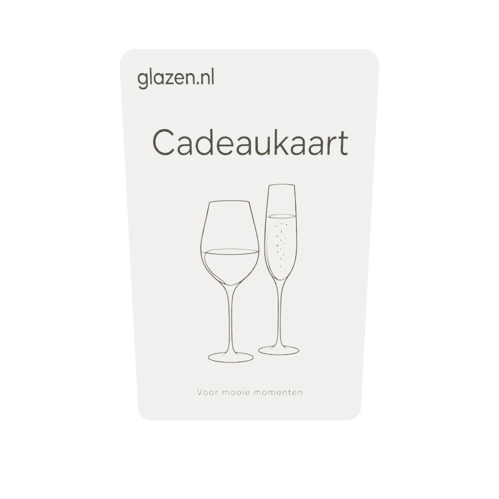 Cadeaukaart glazen.nl in 3D