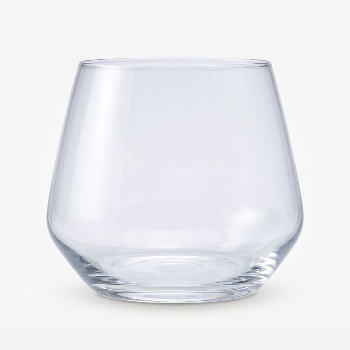 RCR Aria Tumbler 55 Cl leeg op een gebroken witte achtergrond