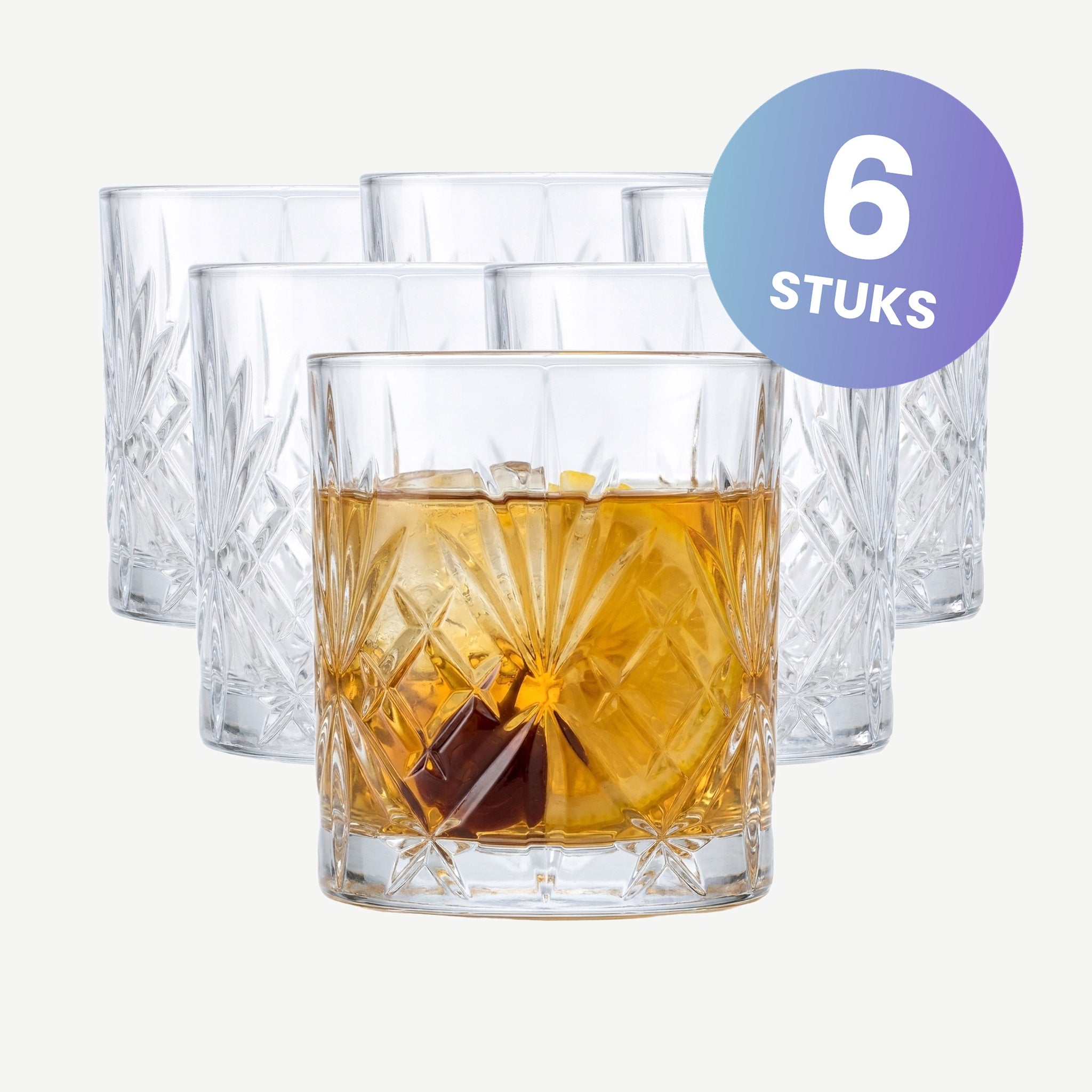 RCR Melodia Whiskey Glas 34 Cl - set van 6 glazen