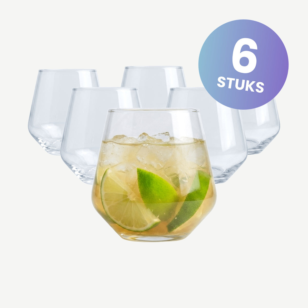 Royal Leerdam Carre Tumbler 47,5 Cl - set van 6 glazen