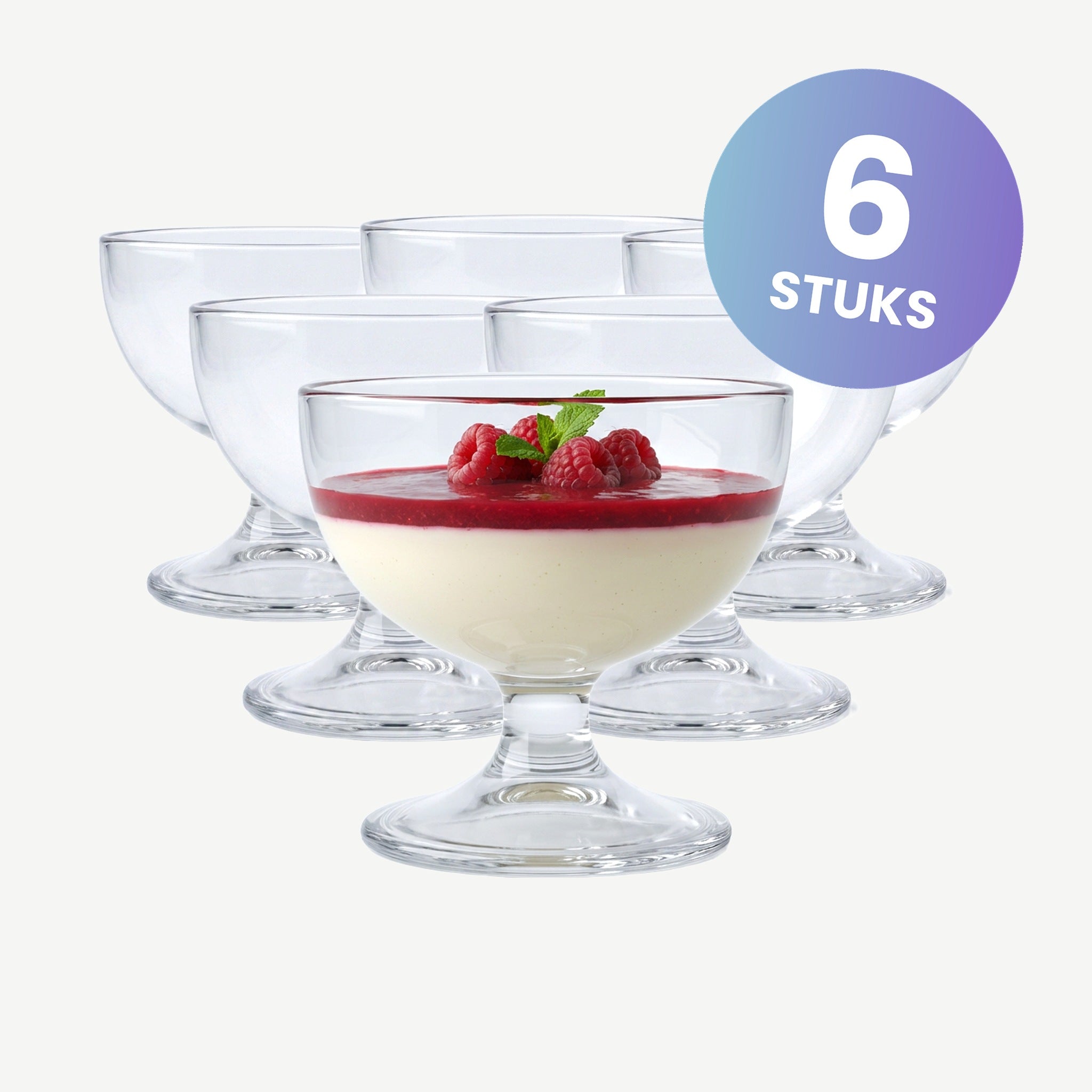 Royal Leerdam Fun 4 Food Ijscoupe 28 Cl Primavera - set van 6 glazen