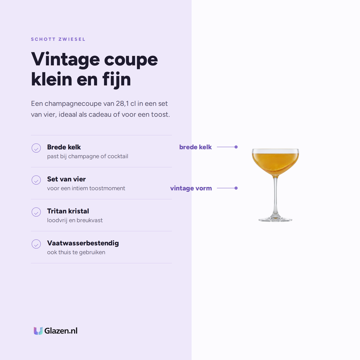 Eigenschappen van Schott Zwiesel Bar Special Champagnecoupe 28,1 Cl