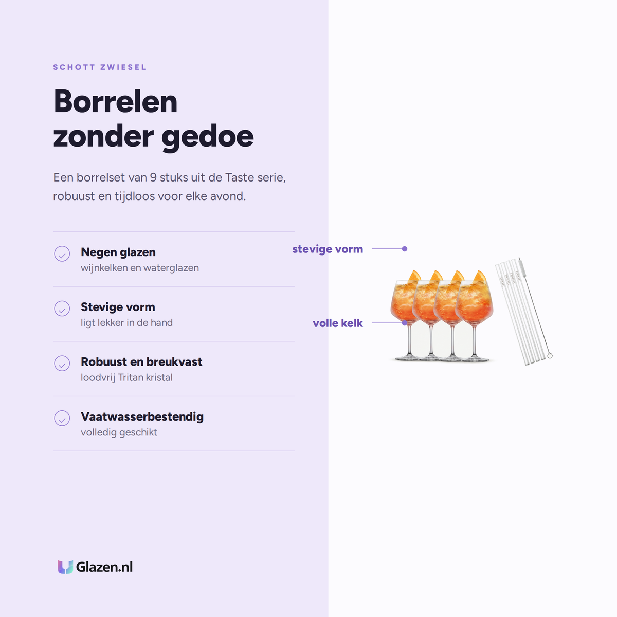 Eigenschappen van Schott Zwiesel Taste After Work Drinks Set