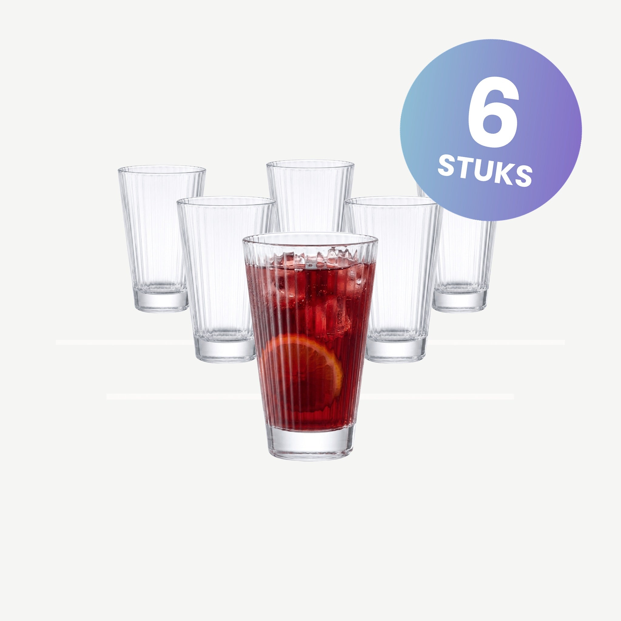 Vidivi Diva Longdrinkglas 29 Cl - set van 6 glazen