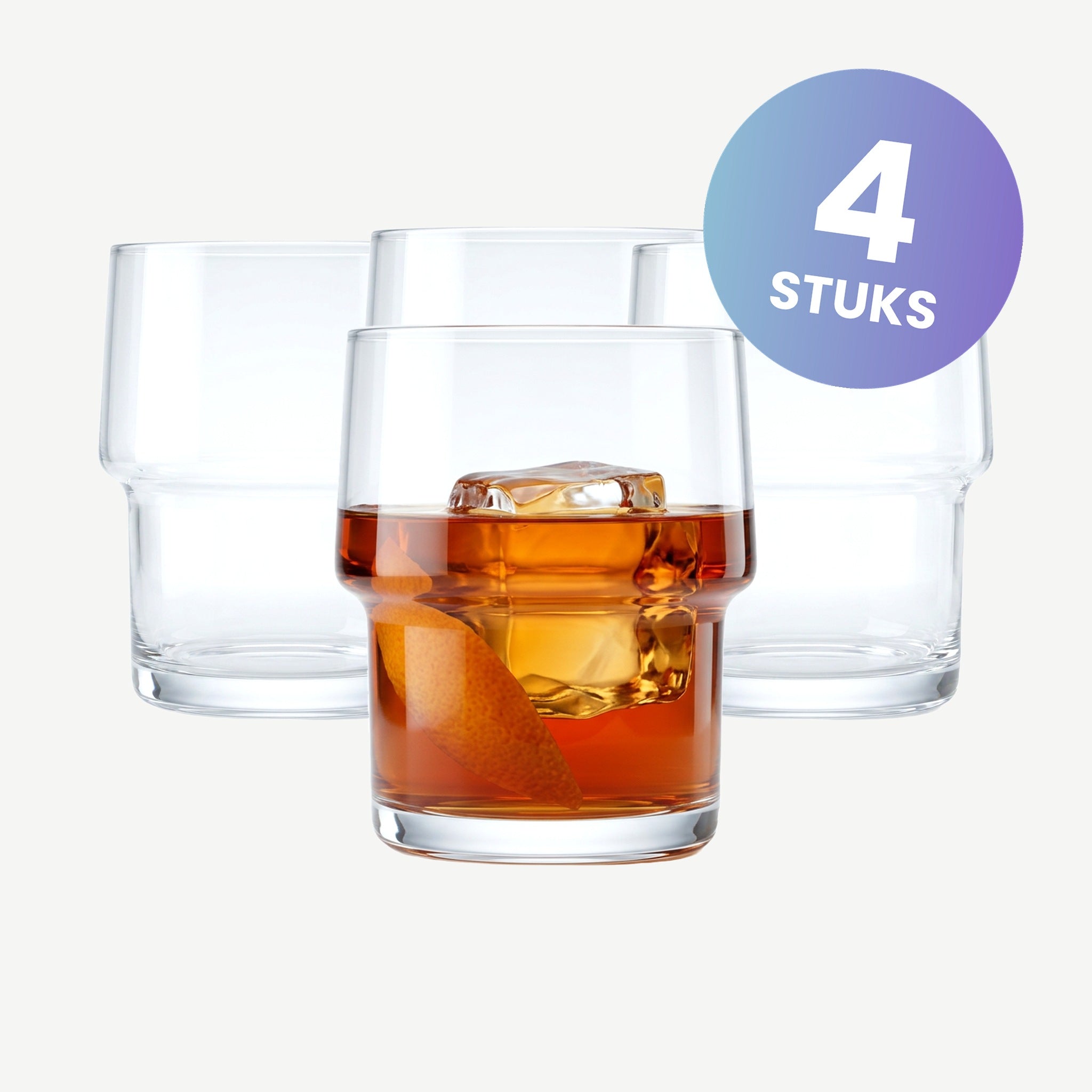 Zwiesel Glas Click Whiskyglas 35,7 Cl - set van 4 glazen