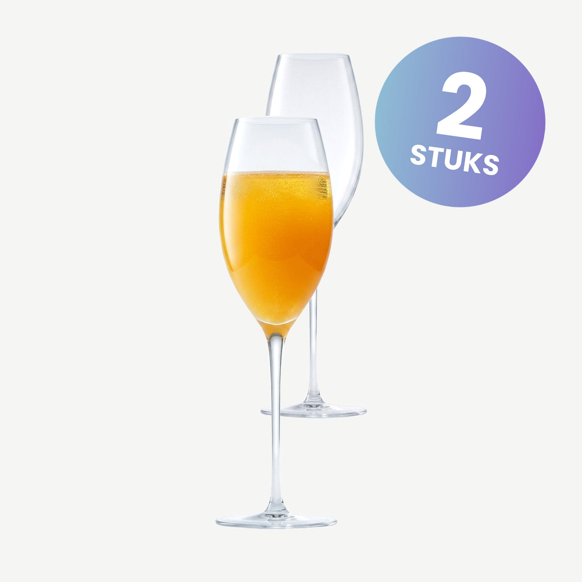 Zwiesel Glas Enoteca Champagneglas 30,5 Cl met Mousseerpunt in Geschenkverpakking - set van 2 glazen