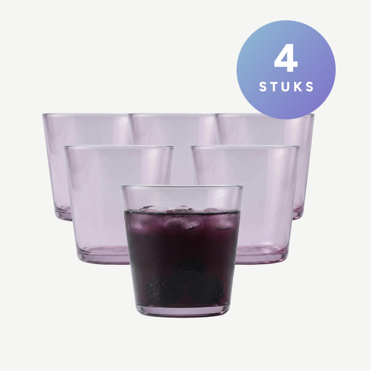 Zwiesel Glas Together Waterglas 36,7 Cl Lila, set van 4 stuks