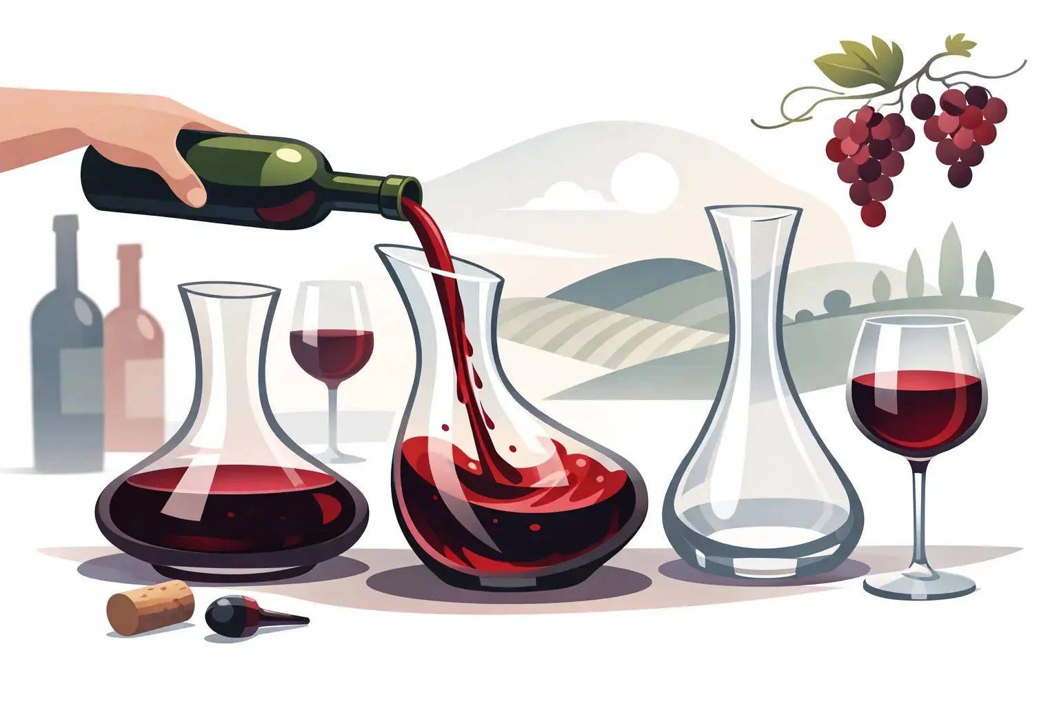 Decanteerkaraf rode wijn kiezen en gebruiken - Glazen.nl