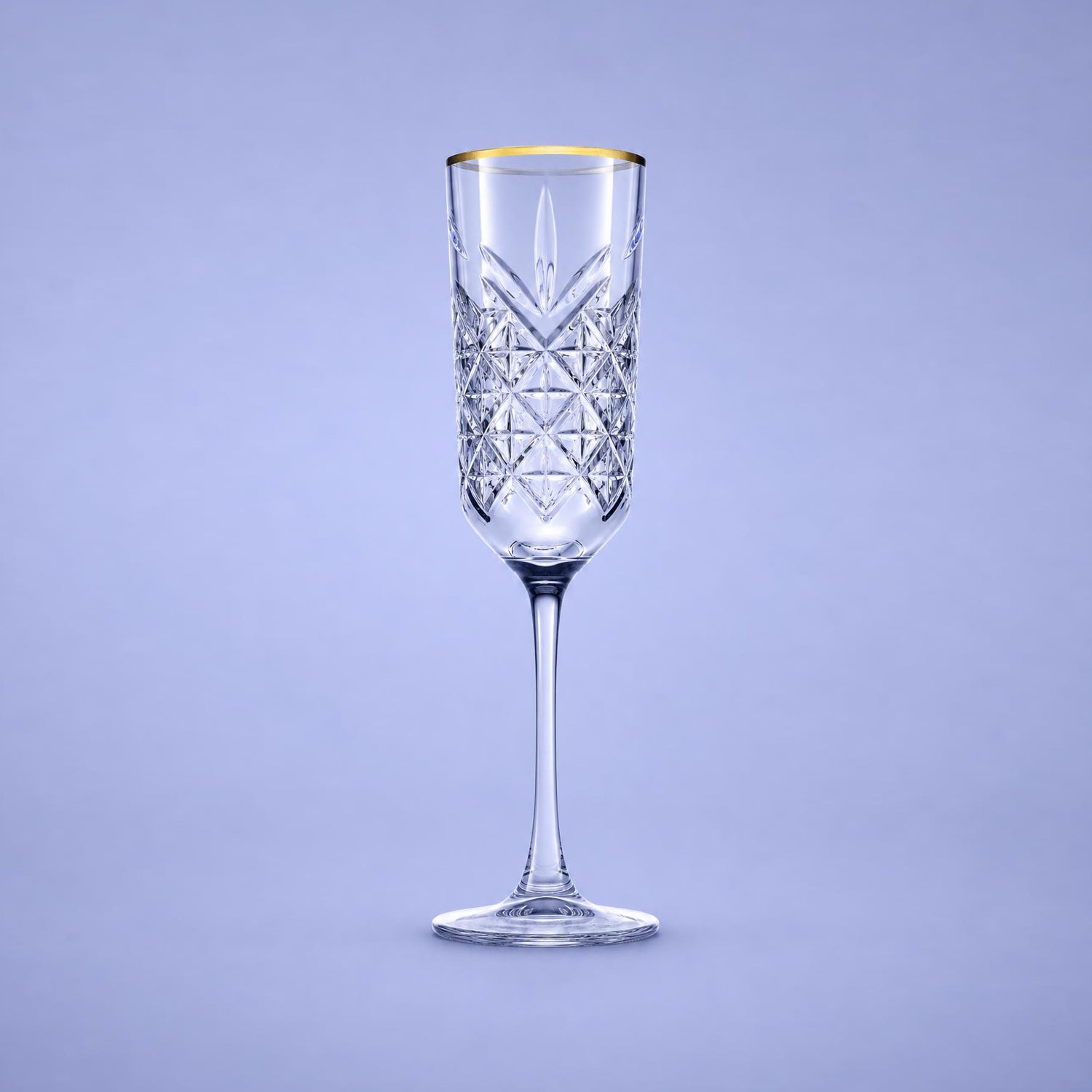 Pasabahce Timeless Champagneglas / Flute 17,5 Cl Gouden Rand - 4 Stuks - Glazen.nl