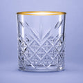 Pasabahce Timeless Tumbler 34,5 Cl Gouden Rand - 4 Stuks