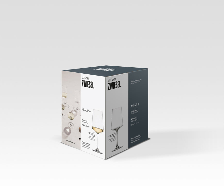 Schott Zwiesel MioVino Witte Wijnglas 38 Cl met Mousseerpunt - 4 Stuks