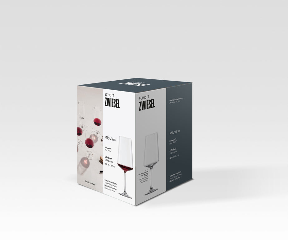 Schott Zwiesel MioVino Rode Wijnglas 50 Cl met Mousseerpunt - 4 Stuks
